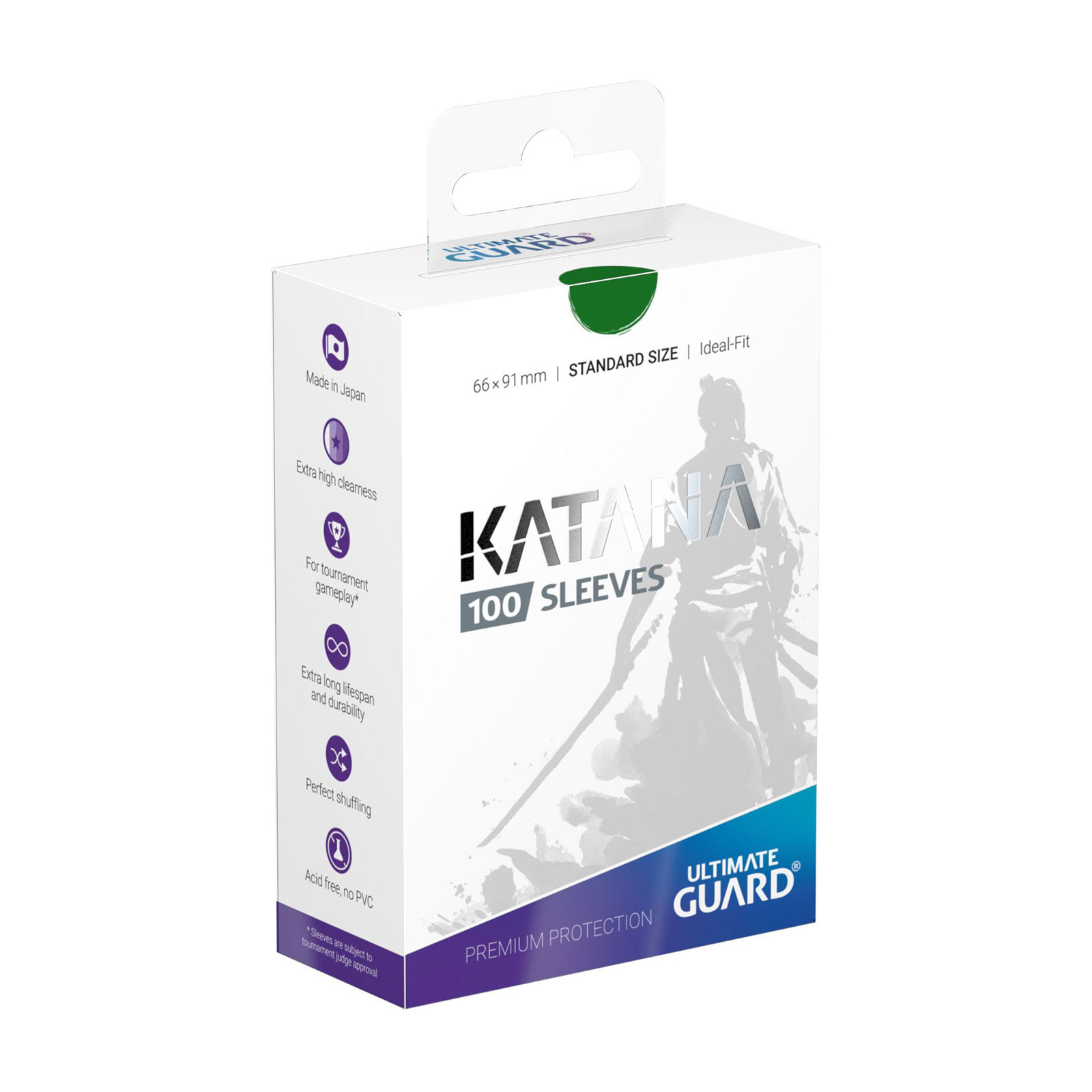 Ultimate Guard Katana kaarthoezen – Groen (100) – Standaard TCG-formaat
