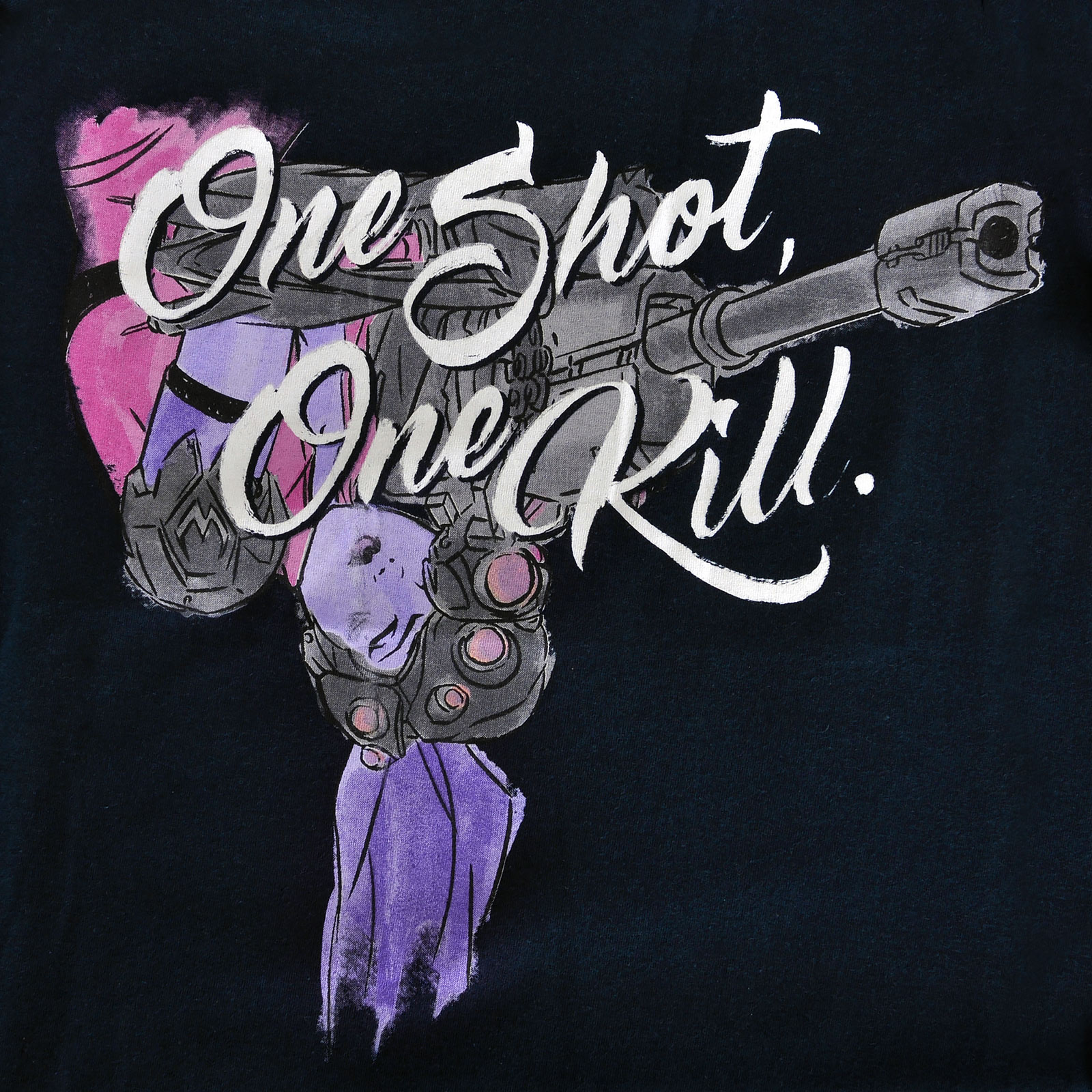 Overwatch - One Shot One Kill T-Shirt Dames blauw
