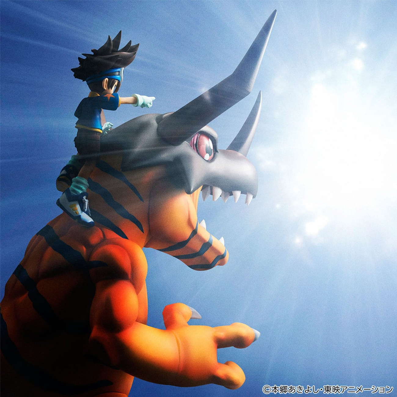 Digimon Adventure - Greymon och Taichi Yagami G.E.M. Series figureset (Repeat)