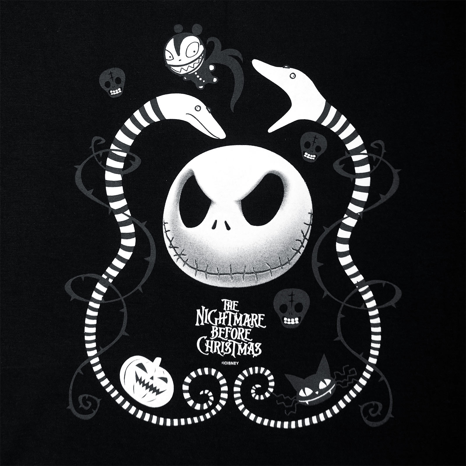 Nightmare Before Christmas - Snakes & Skull dames T-shirt