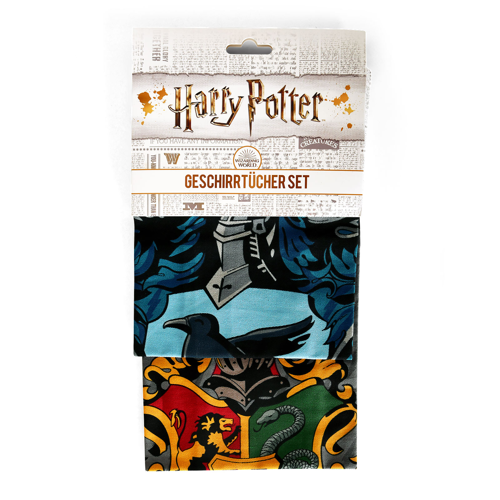 Harry Potter - Ravenclaw & Hogwarts Theedoeken Set