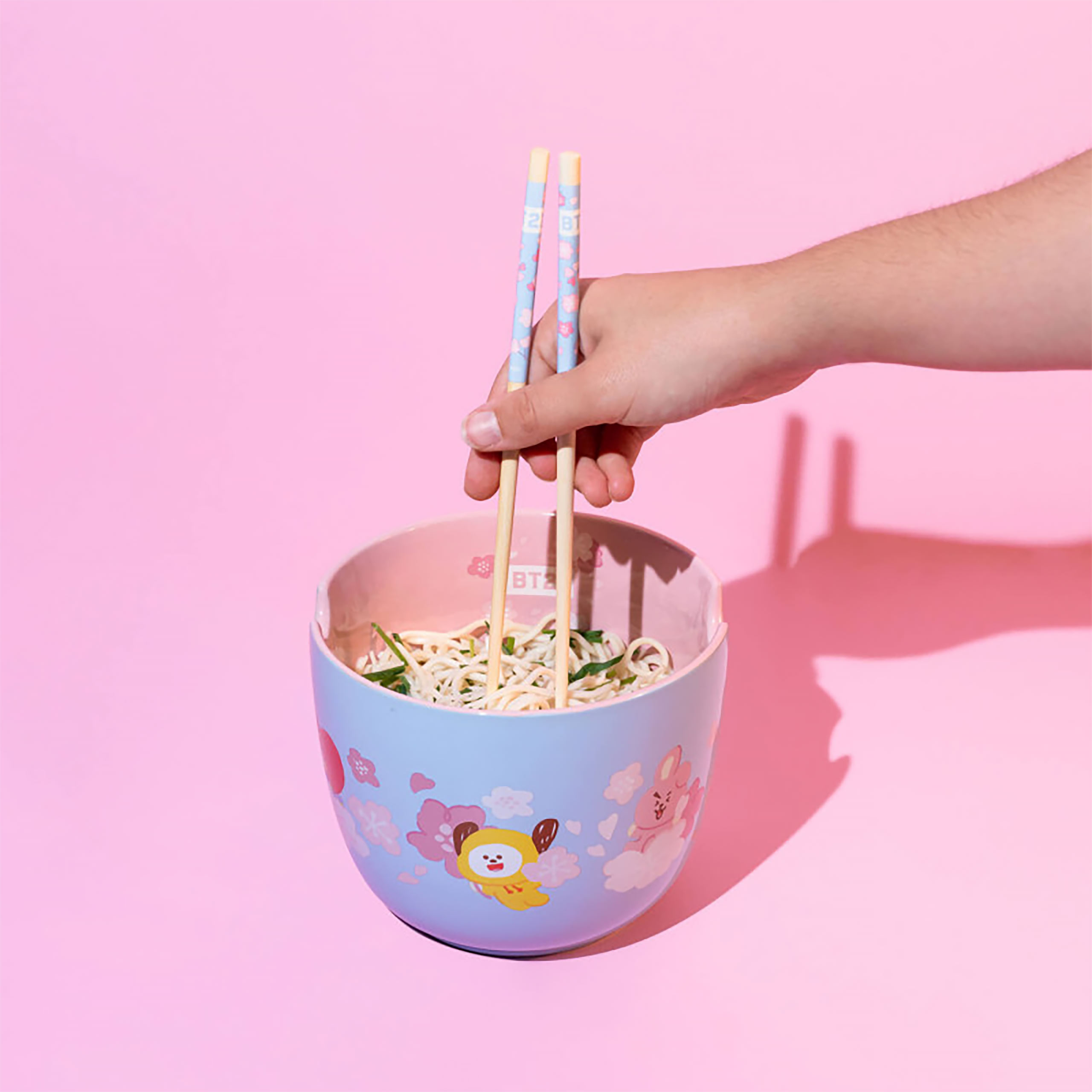 BT21 - Bol de Ramen avec Baguettes des Personnages