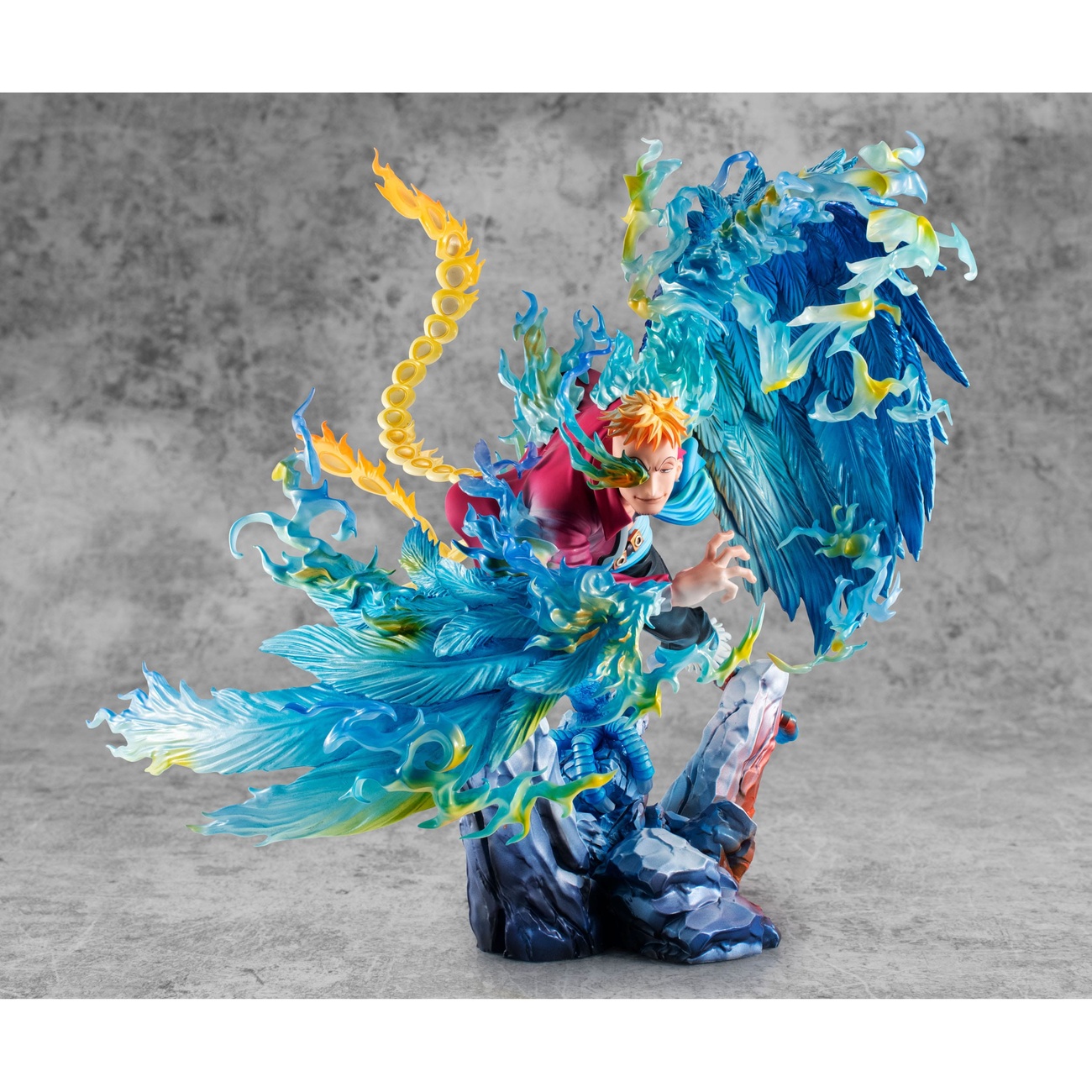 One Piece P.O.P MAS Maximum Estatua PVC Marco the Phoenix Líder del 1er Escuadrón de los Piratas de Barbablanca 32 cm