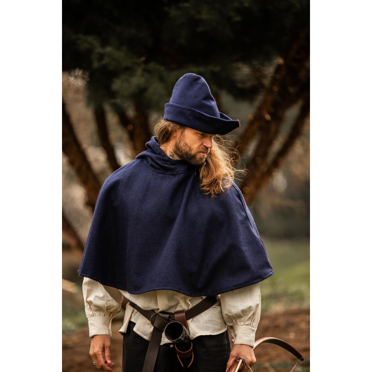 Middeleeuwse wollen gugel Paul