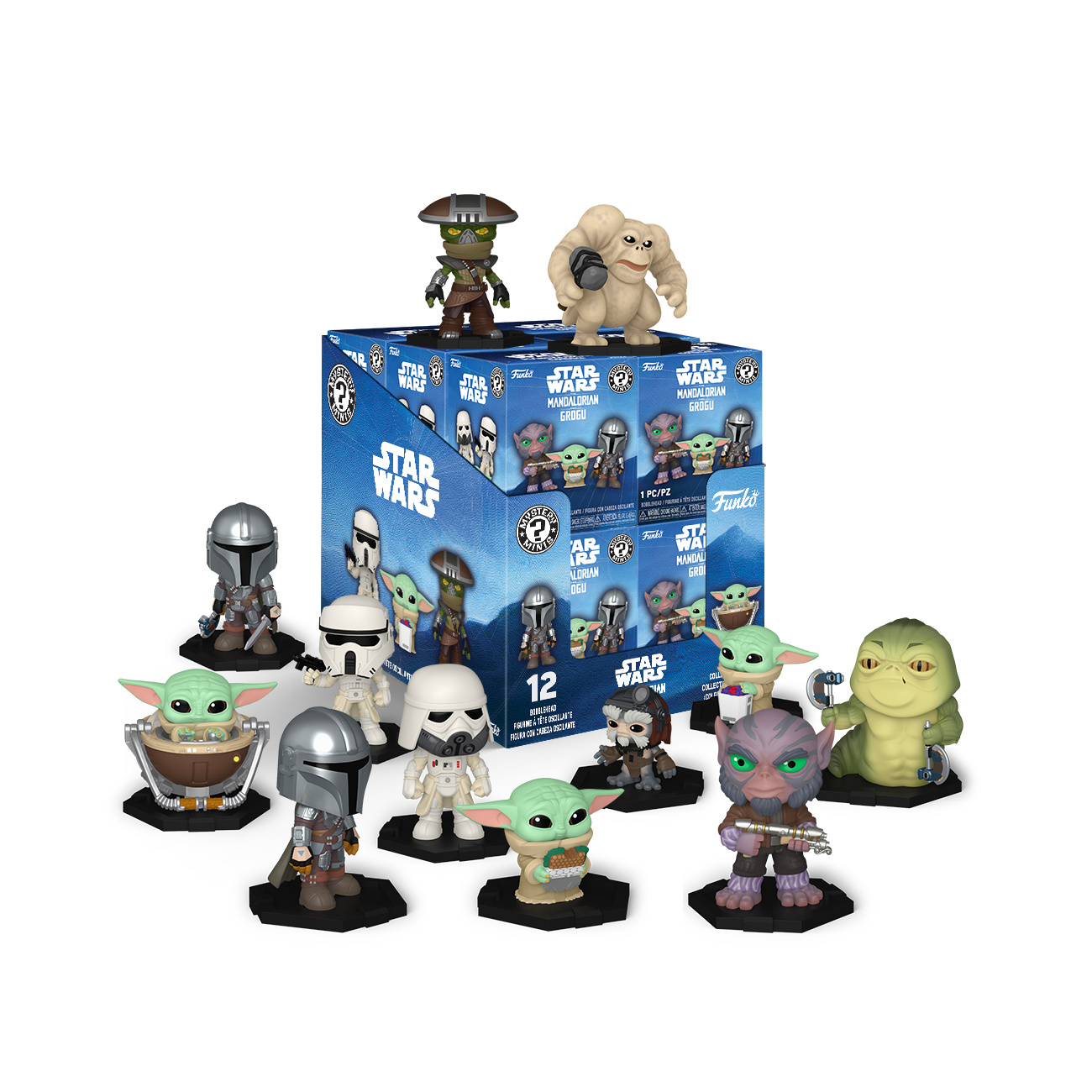 Star Wars : Mandalorian & Grogu - Présentoir de figurines mystère Funko Pop