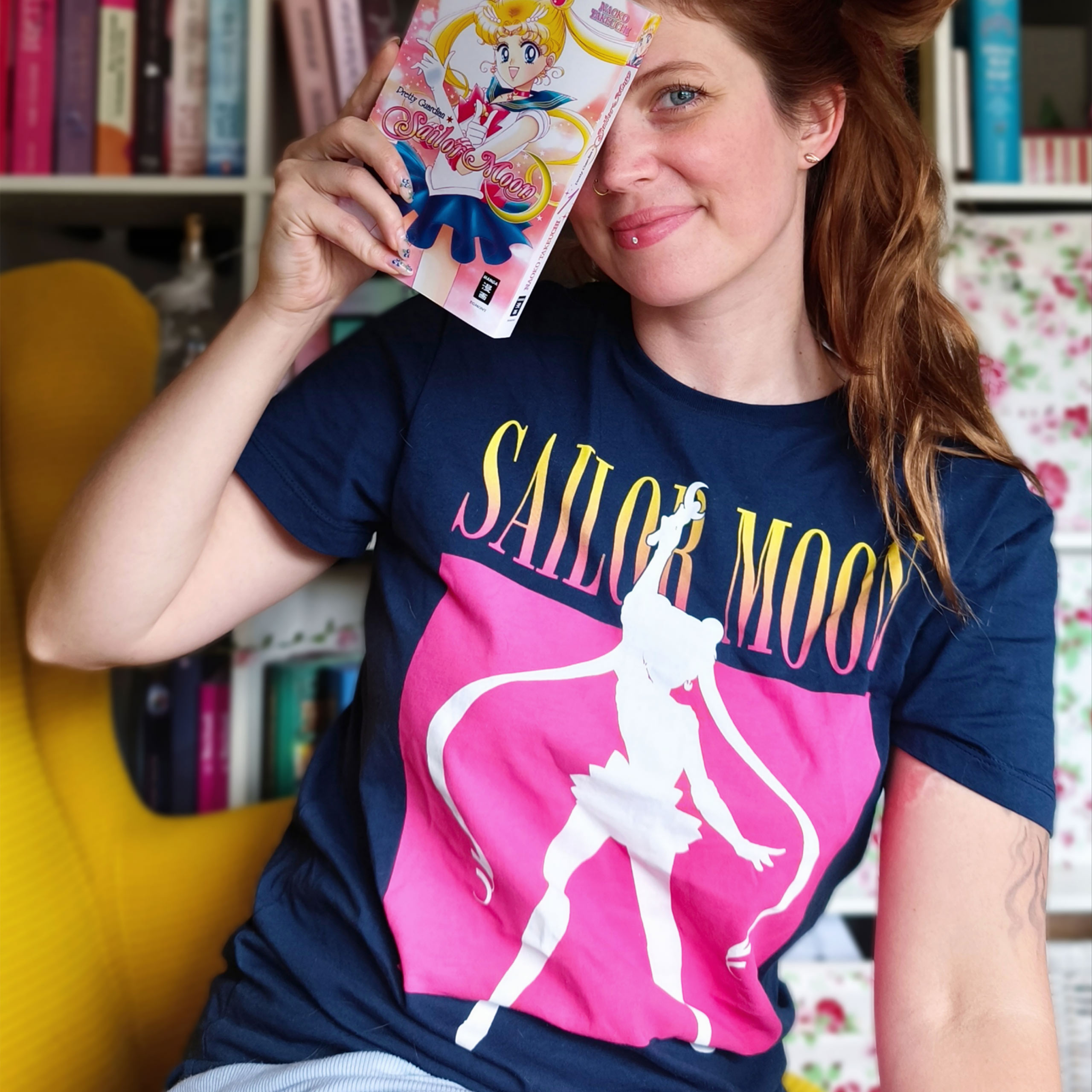 Sailor Moon - Silhouette T-Shirt blau
