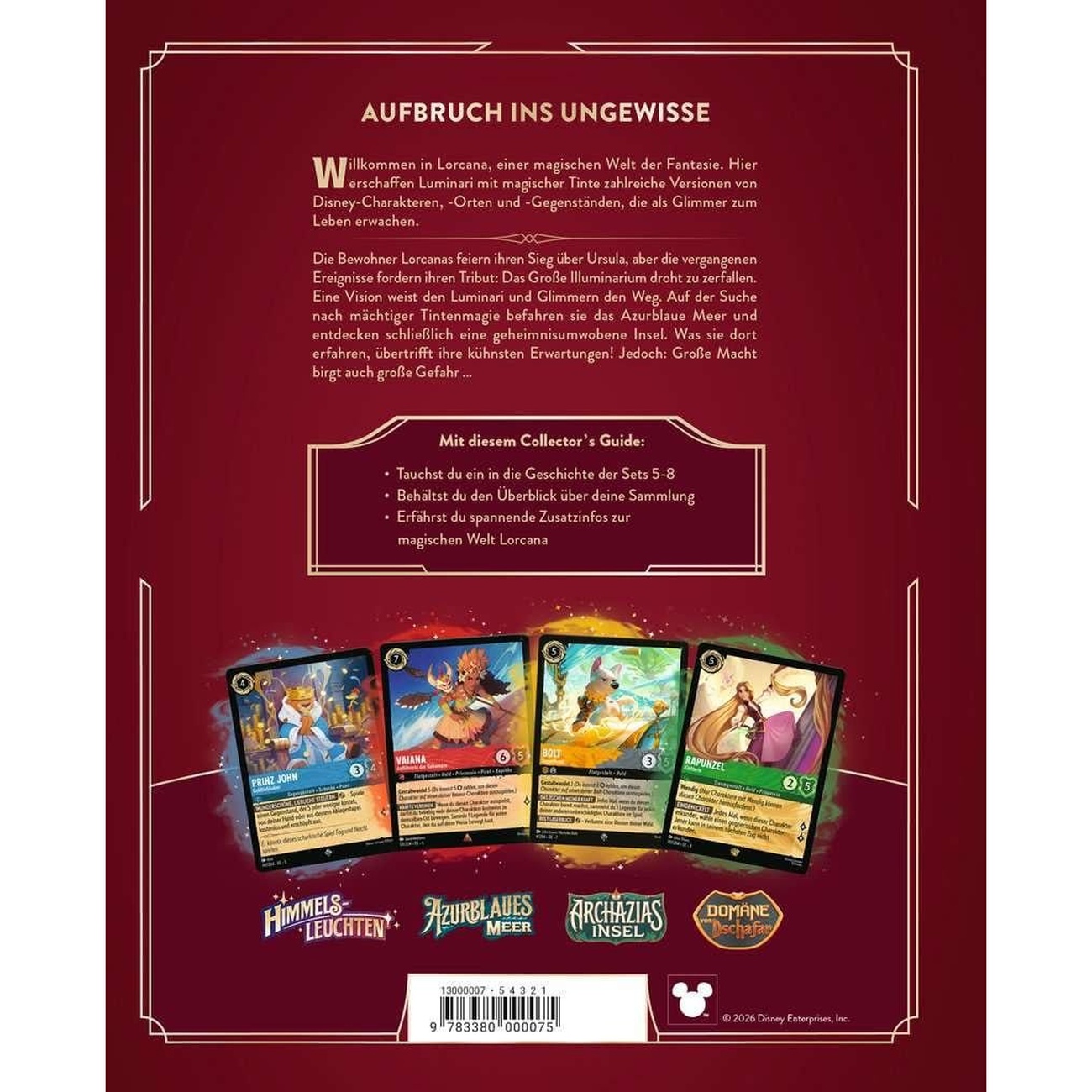 Disney Lorcana TCG Buch Der offizielle Collector's Guide: Sets 5-8 *Deutsche Version*