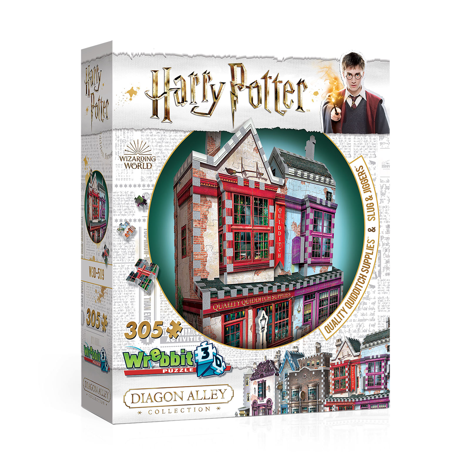Harry Potter - Slug & Jiggers Apotheek & Kwaliteit voor Quidditch 3D Puzzel