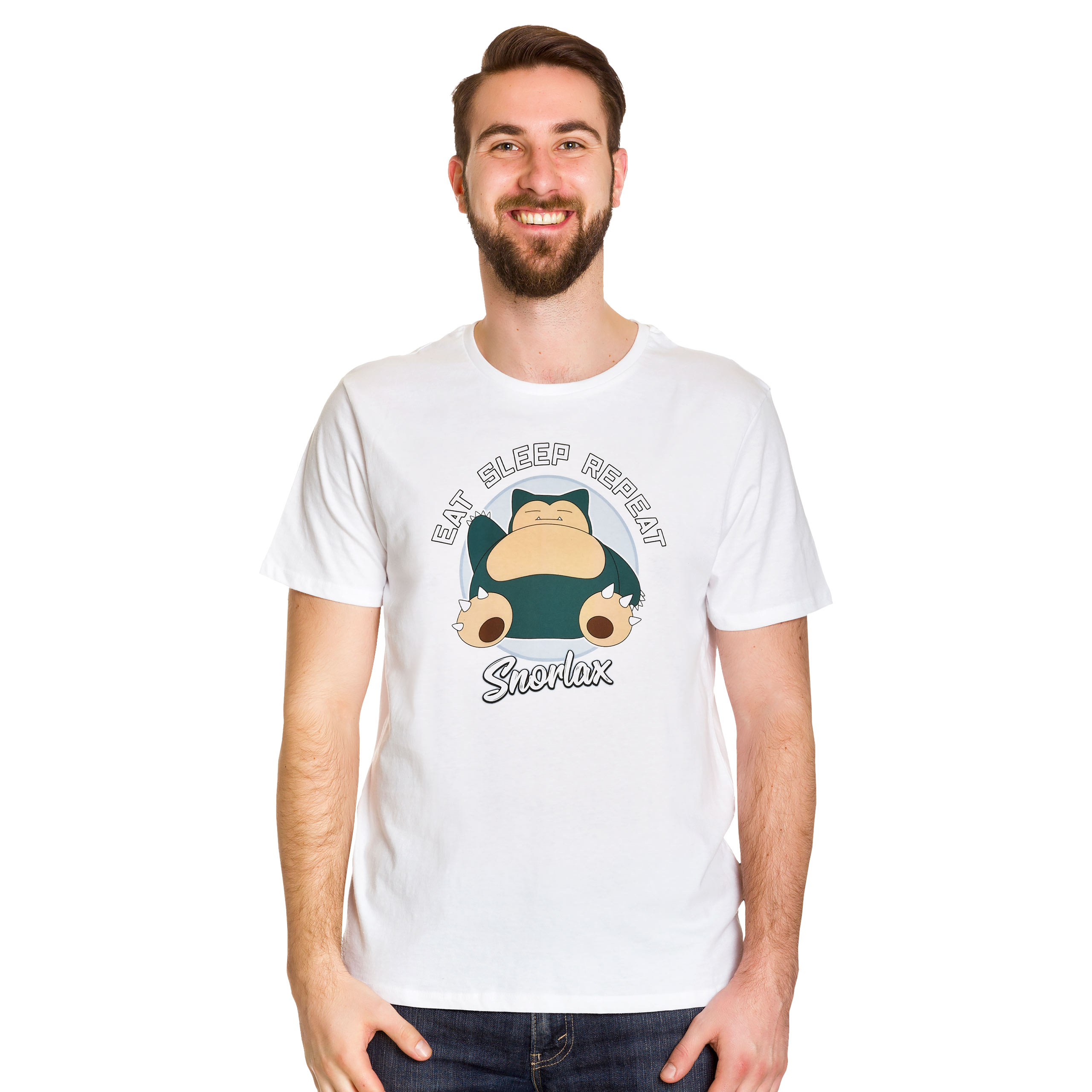 Pokemon - Snorlax Eat Sleep Repeat T-shirt wit