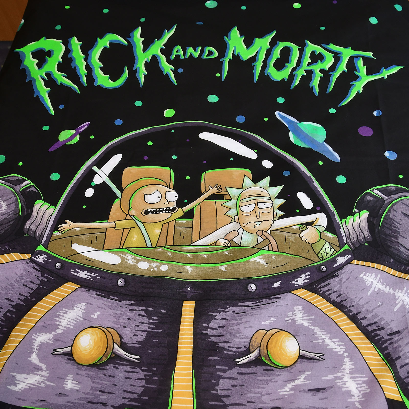 Rick and Morty - Space Cruiser Parure de lit réversible