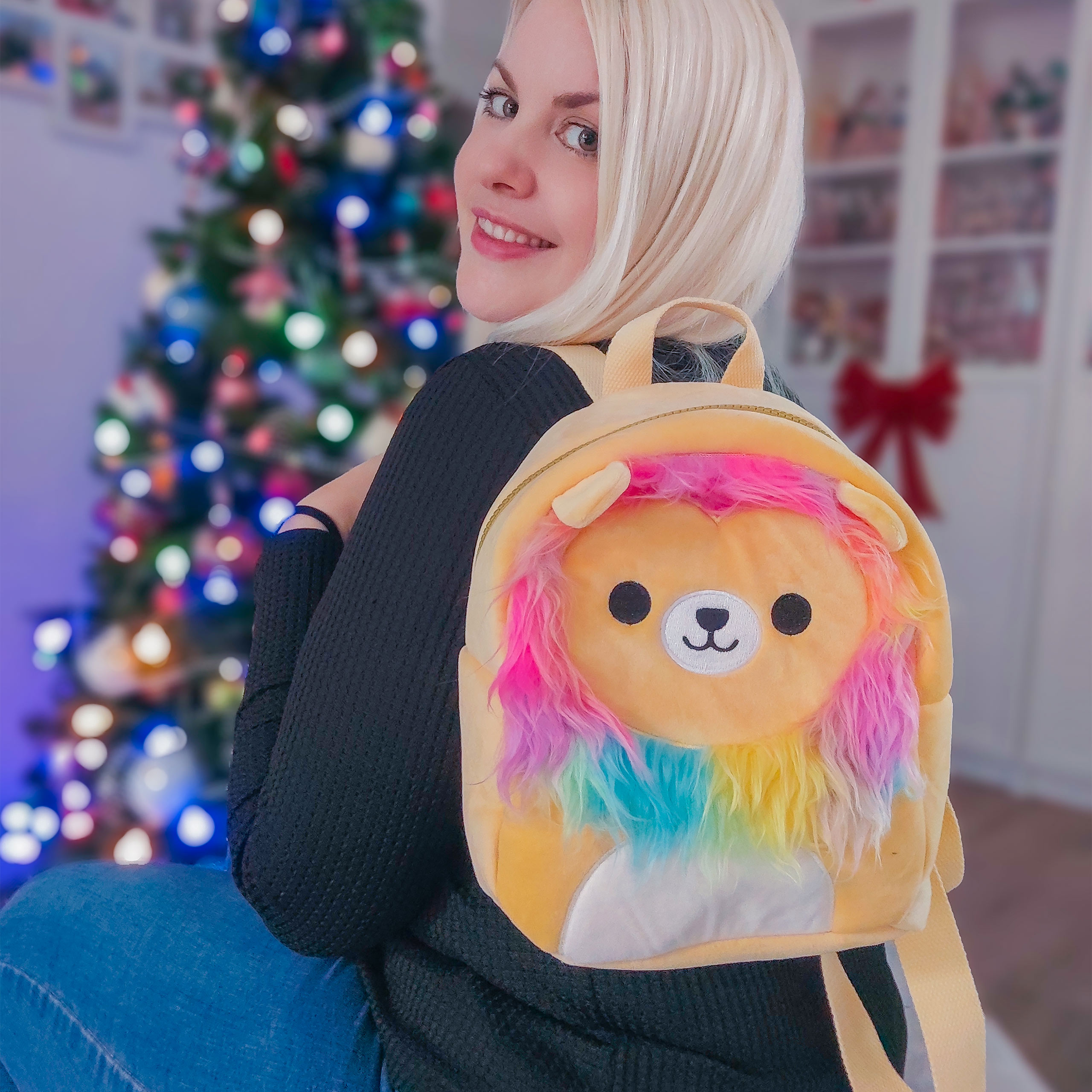 Squishmallows - Leonard Plüsch Mini Rucksack