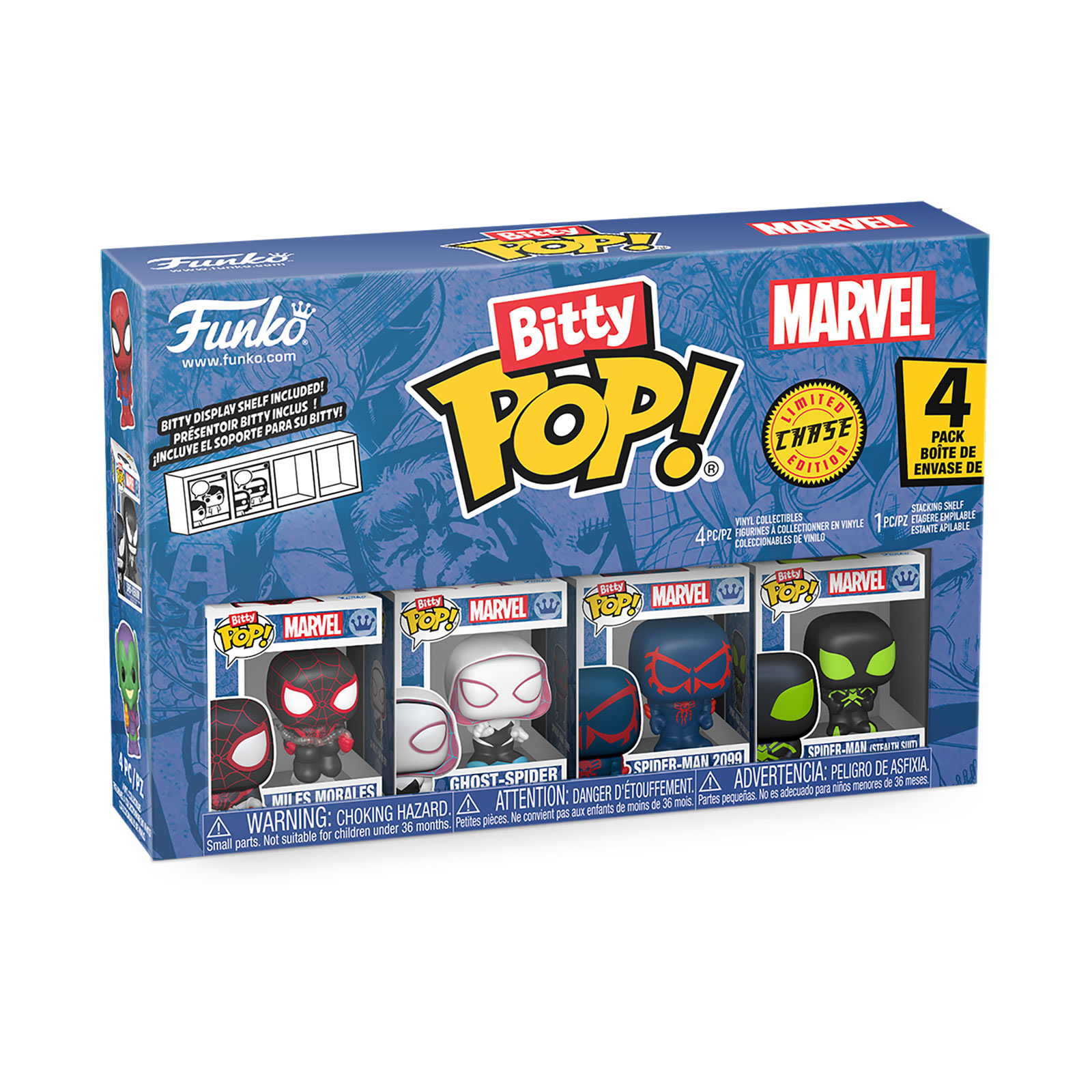 Marvel - Spider-Man Funko Bitty Pop 4-delige Figuren Set Serie 2
