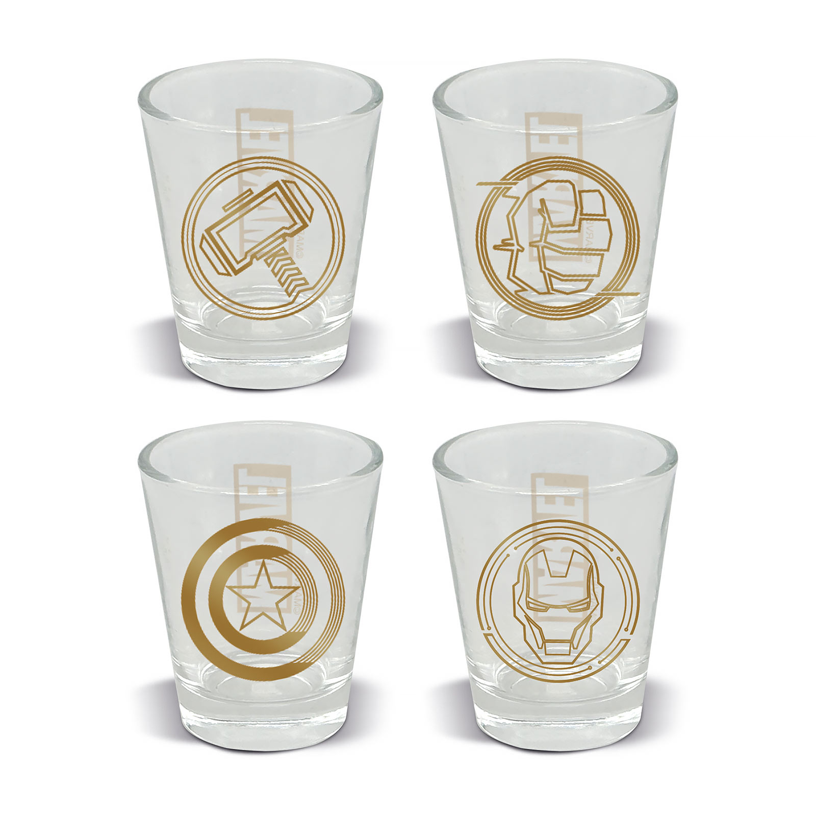 Marvel - Symboles Set de 4 verres