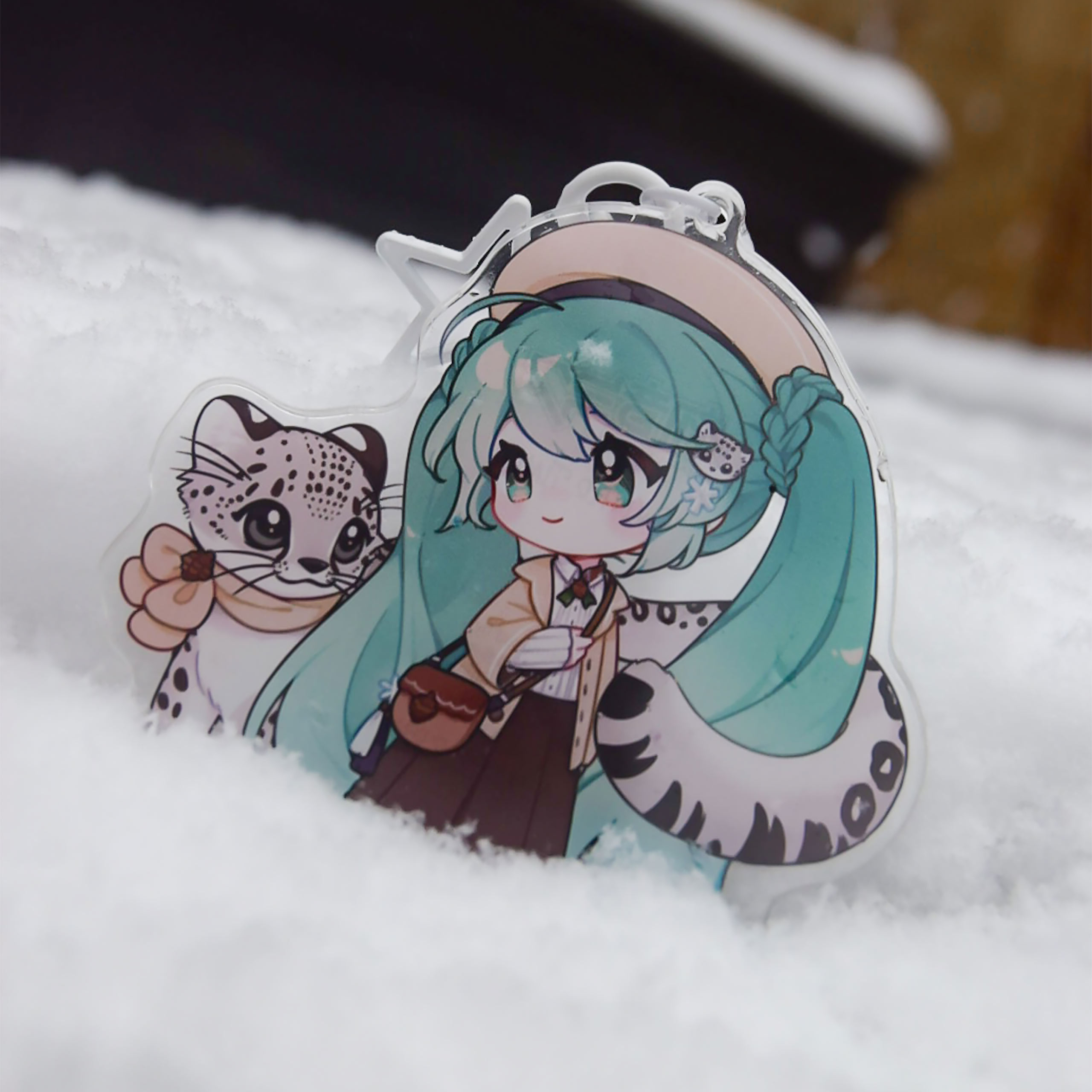 Hatsune Miku - Kawaii Winter Time Acryl Sleutelhanger