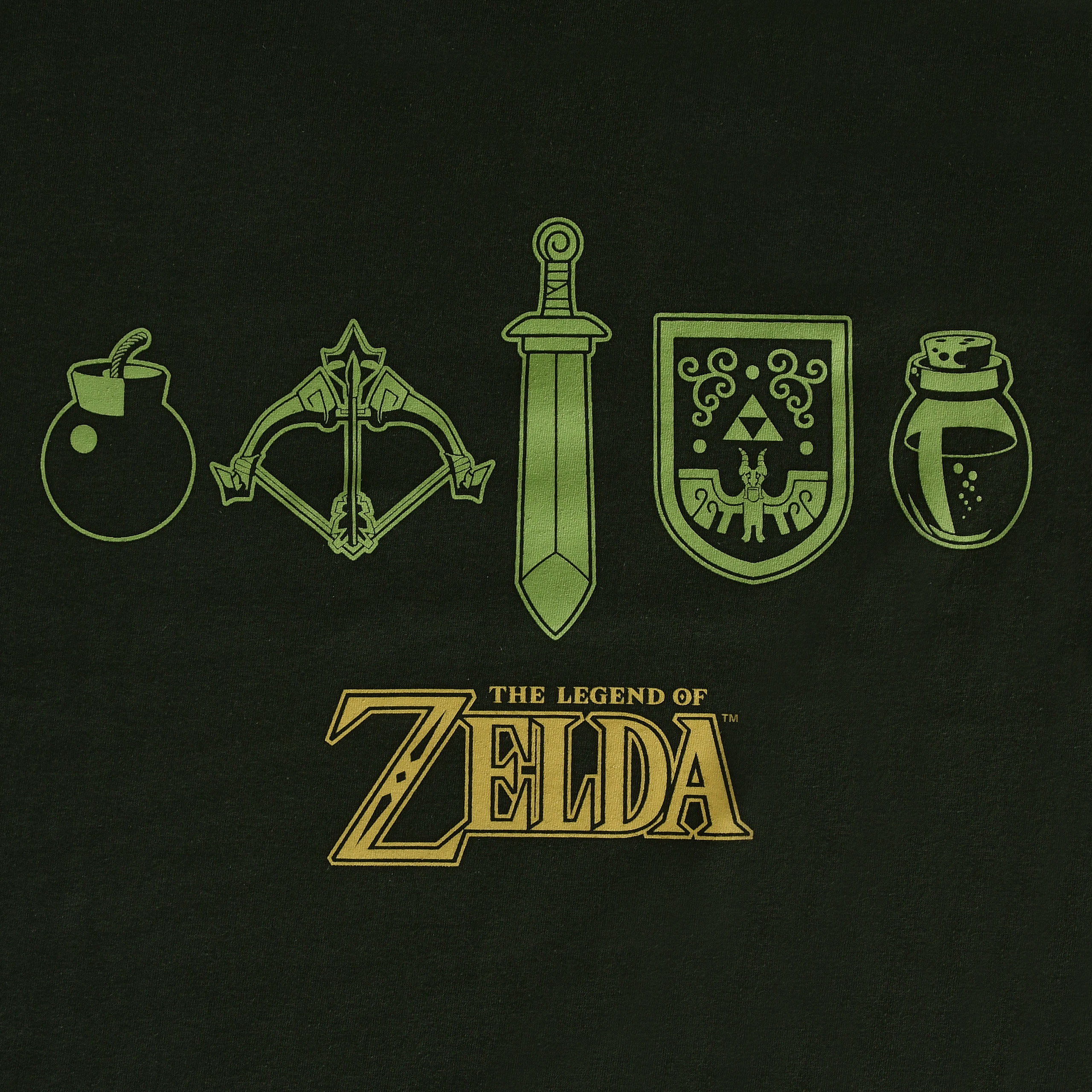Zelda - Icons T-Shirt grün