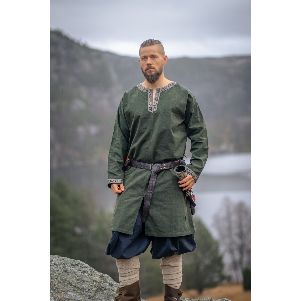 Middeleeuwse vikingtunik Aegir groen
