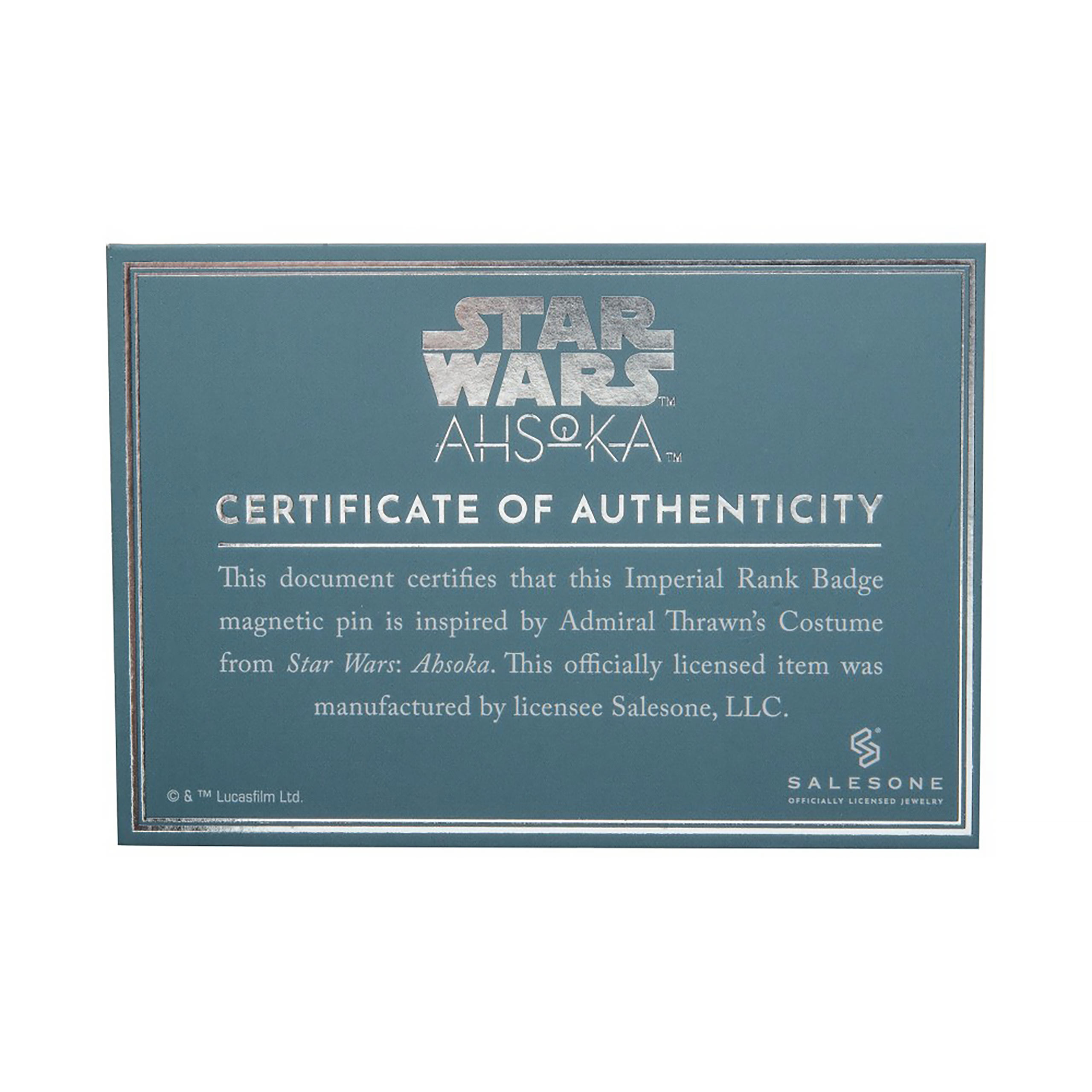 Star Wars - Spilla Ahsoka Tano Ammiraglio Thrawn