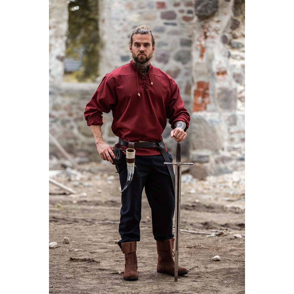 Medieval Shirt Ansbert red