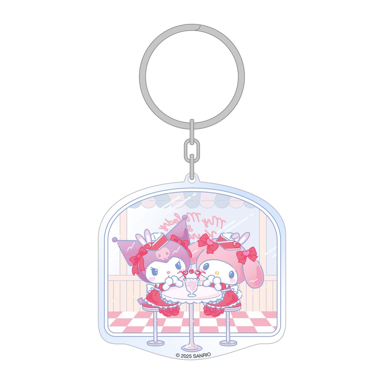 Sanrio Acrylic Keychain Hello Kitty & Friends American Diner 6 cm