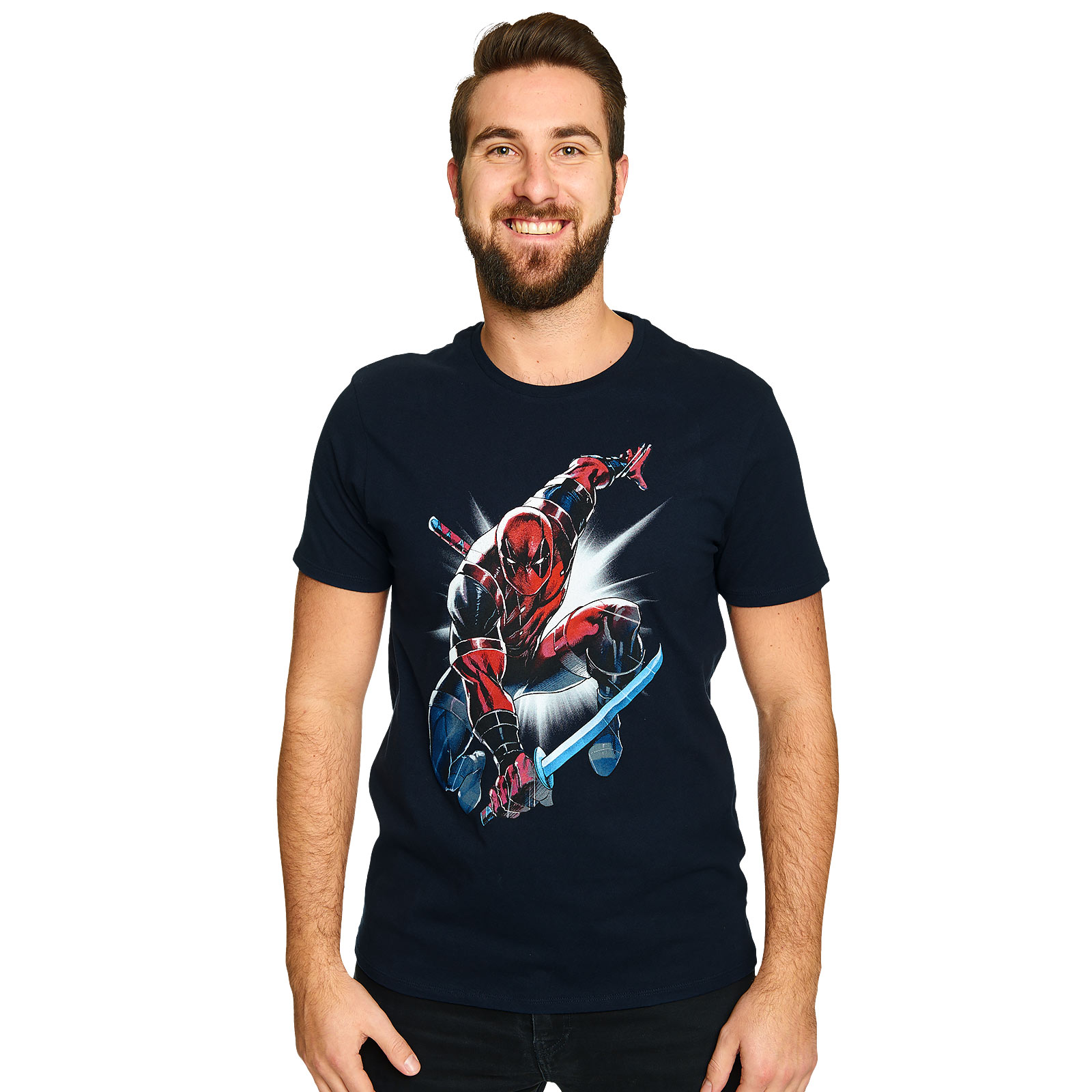 Deadpool - Attack T-Shirt blau