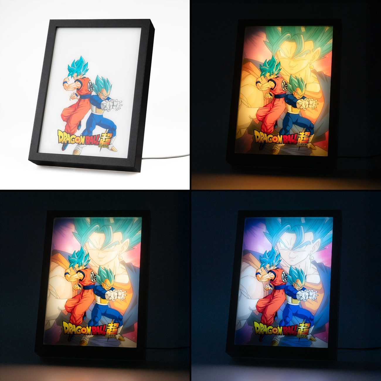 Dragon Ball Super podświetlany wydruk LED w ramie