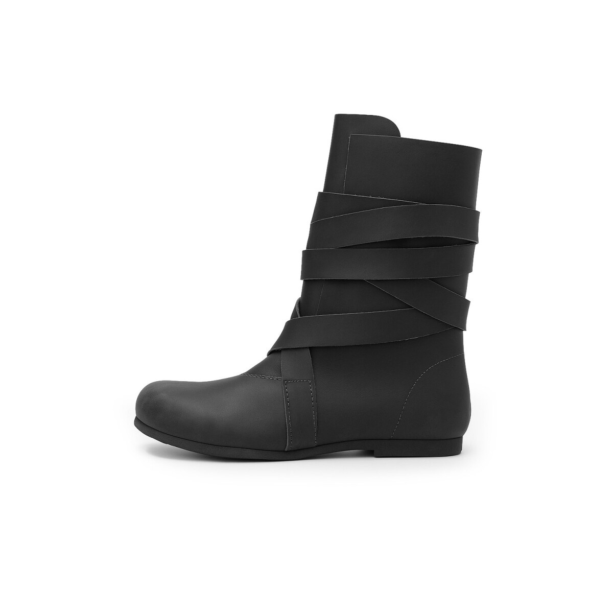 Stivali Haithabu in pelle nabuk Floki neri