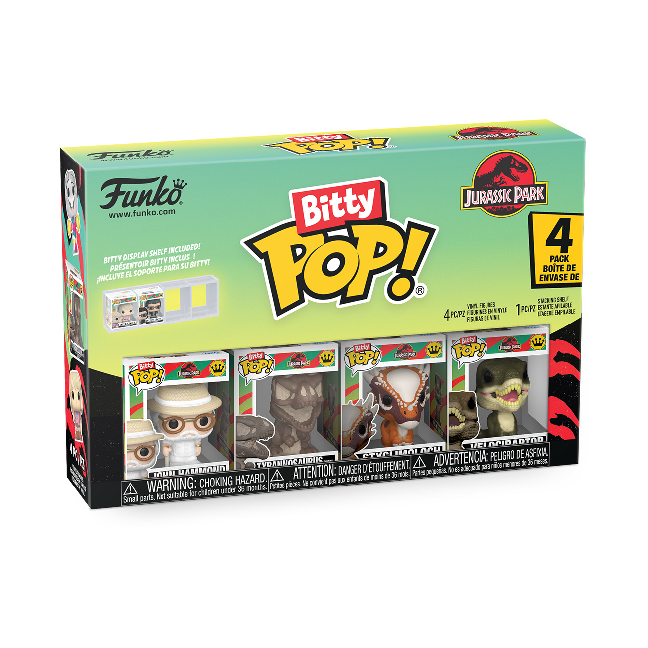 Jurassic Park - Set de figuras Funko Bitty Pop Series 2