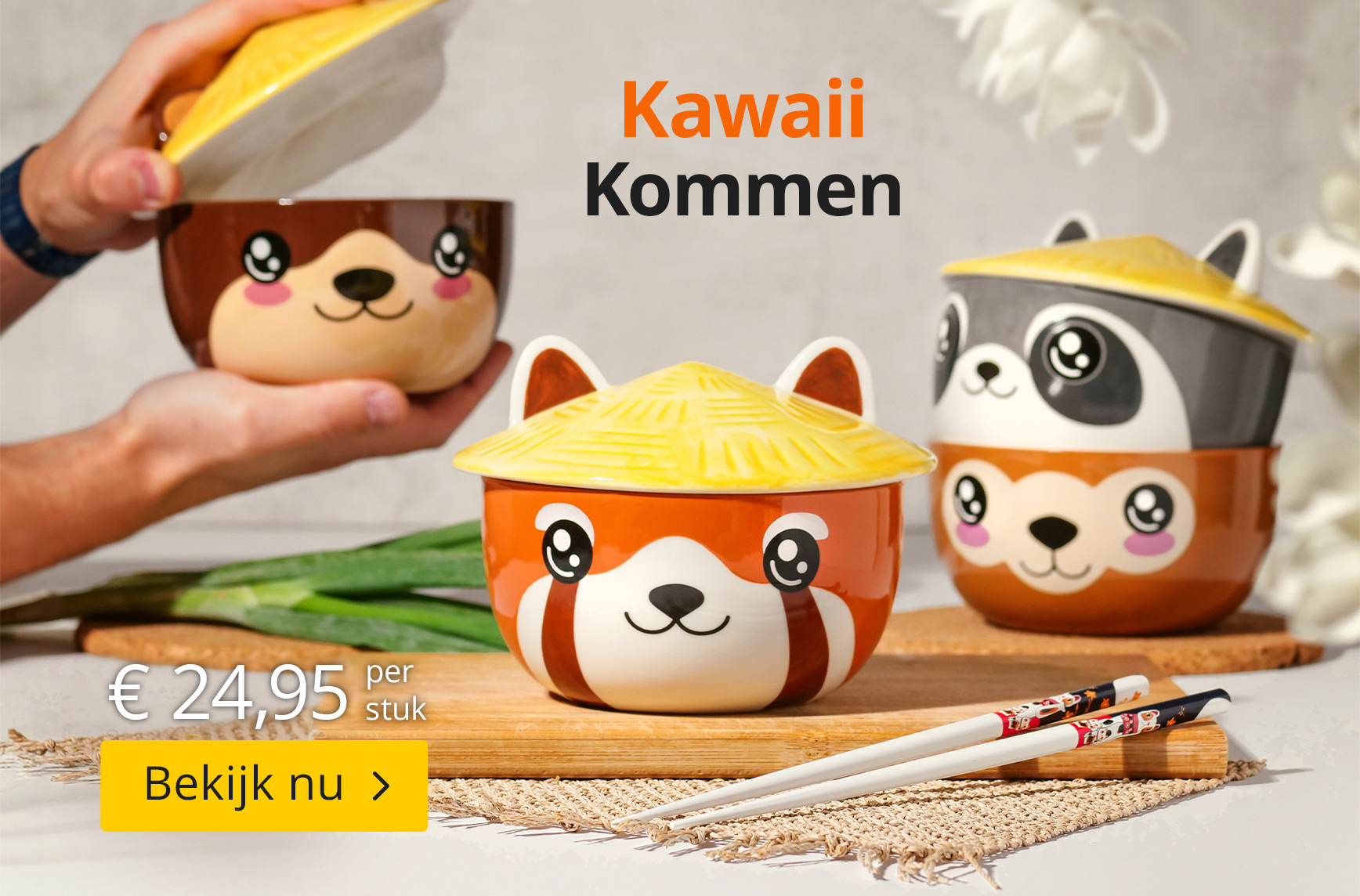 Kawaii Kommen - €24,95 per stuk