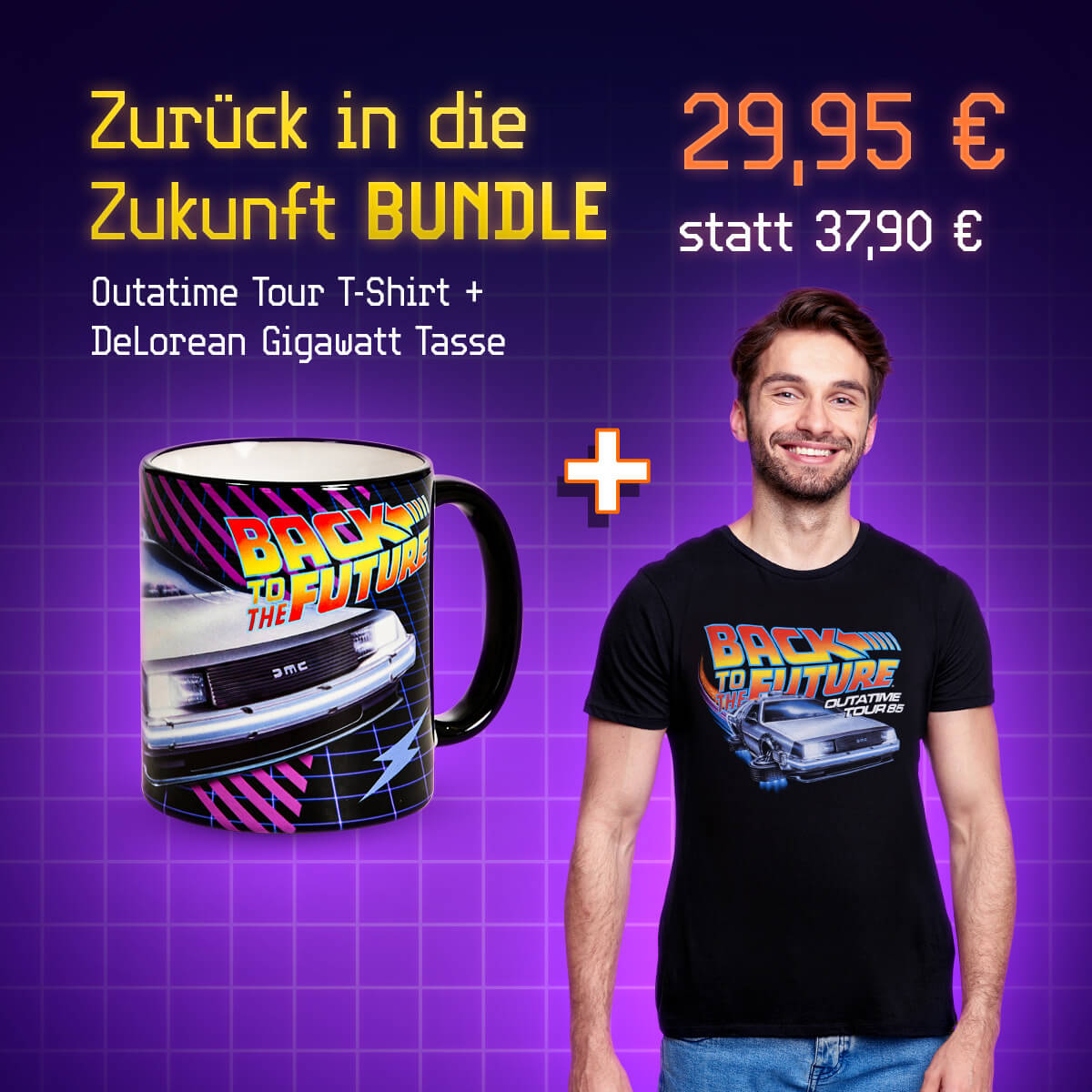 Zurück in die Zukunft Bundle: Tasse und T-Shirt nur 29,95 EUR statt 37,90 EUR