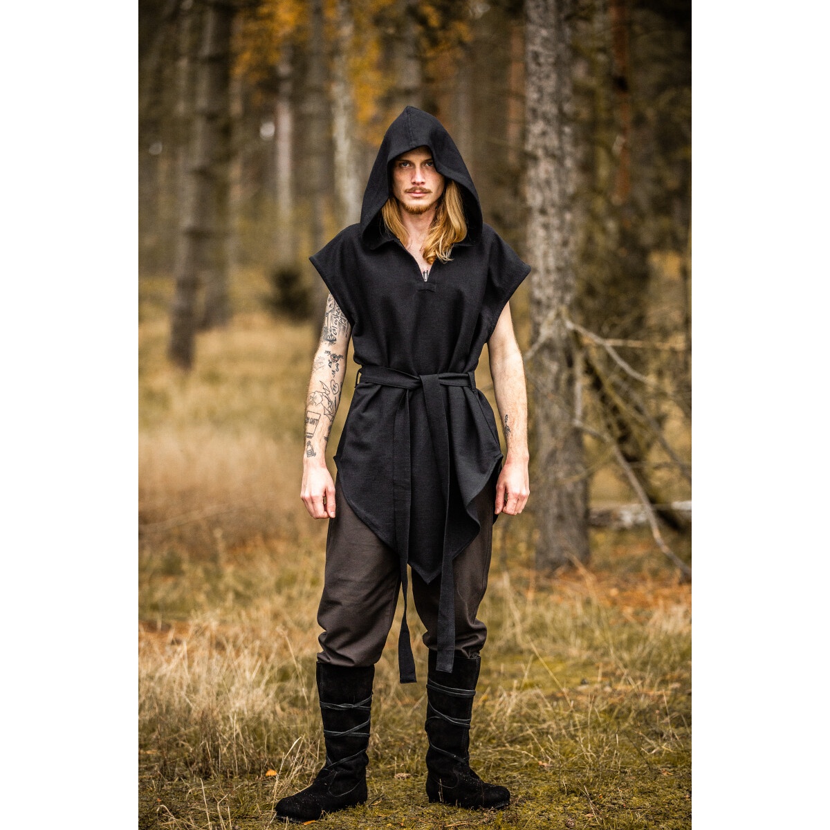 Medieval Ranger Tunic Aldon black