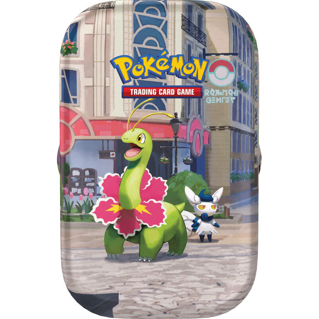 Pokémon - Ciudad Luminalia caja mini lata para cartas coleccionables