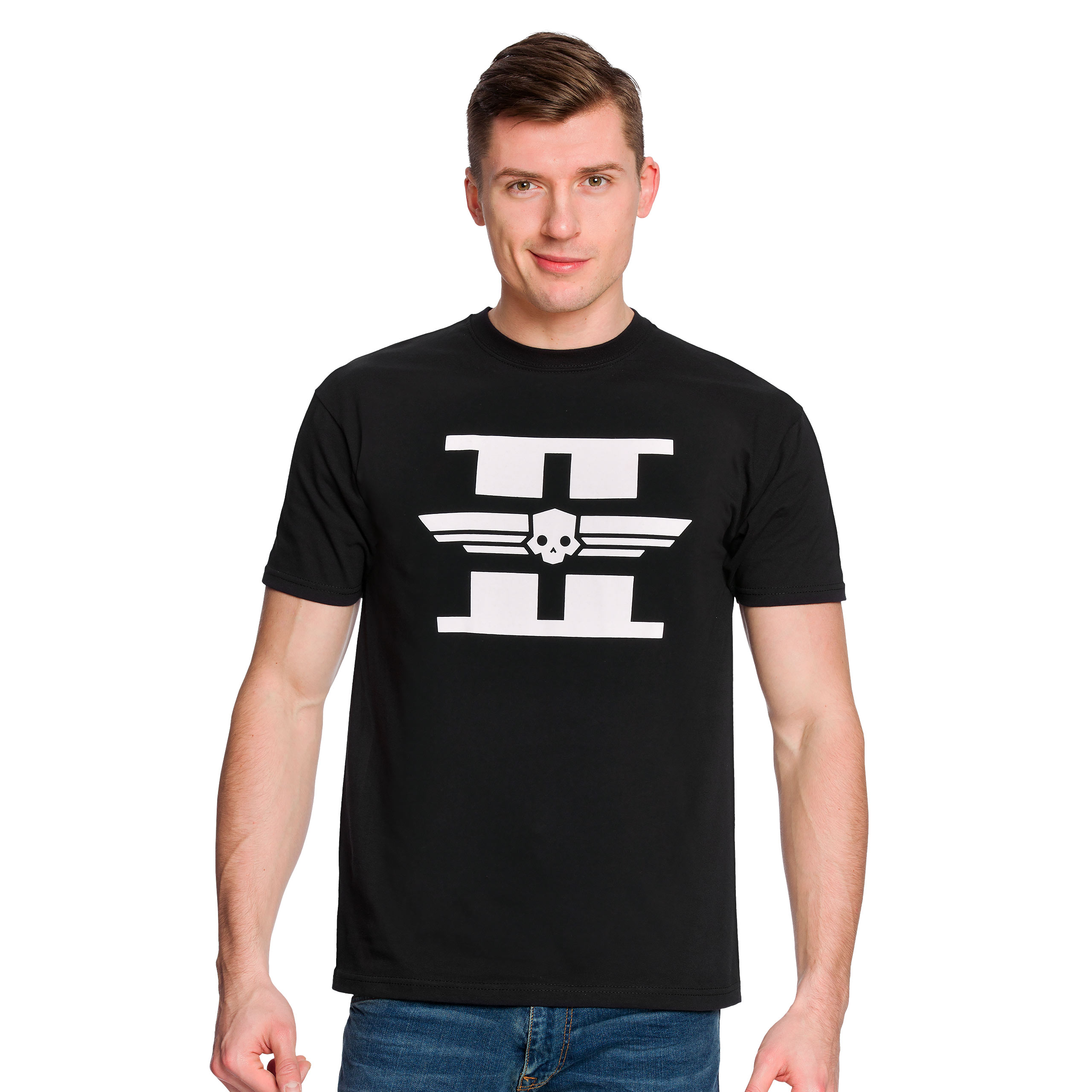 Helldivers 2 - White Logo T-Shirt schwarz