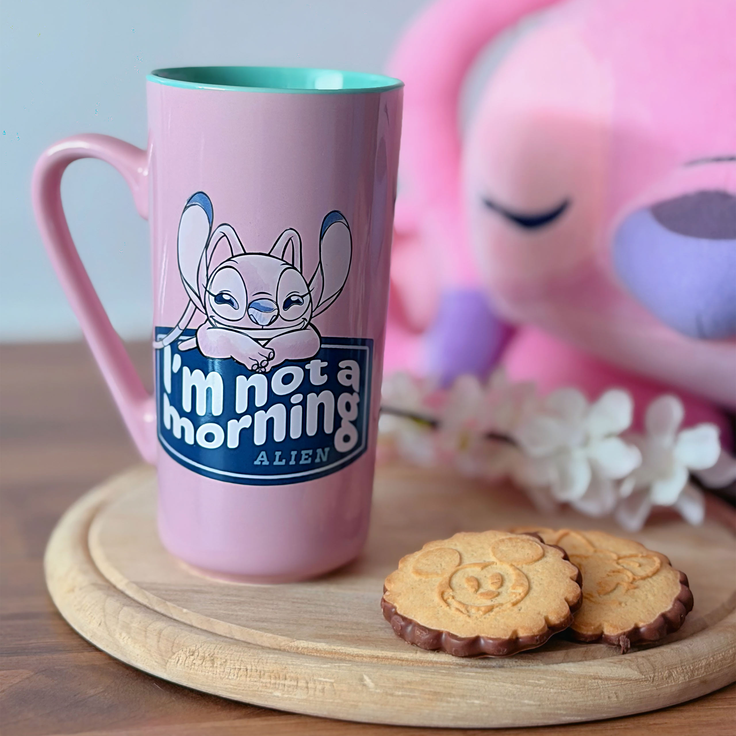 Kubek Stitch i Angel I'm Not a Morning - Lilo & Stitch