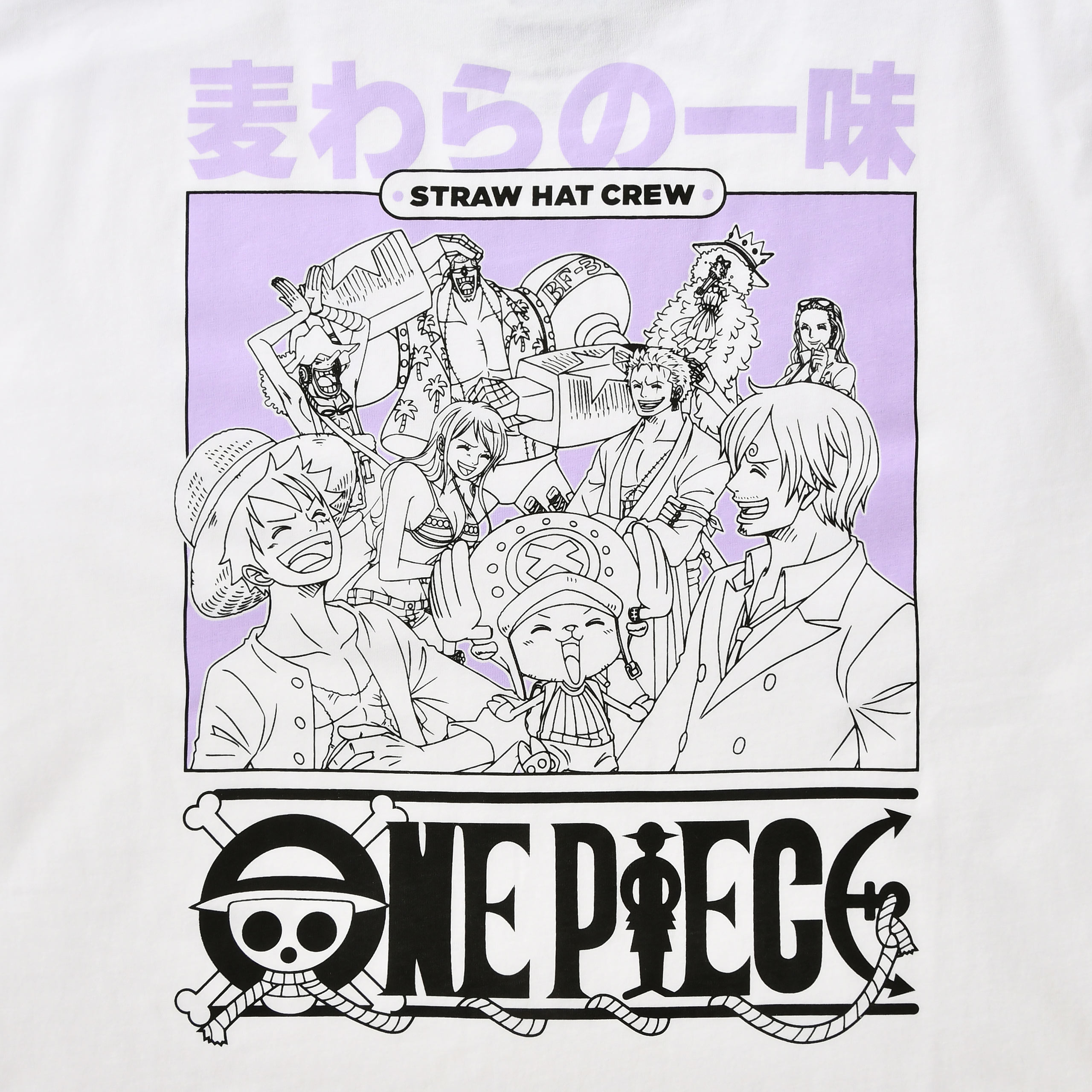 One Piece - Crew Capslab T-Shirt weiß