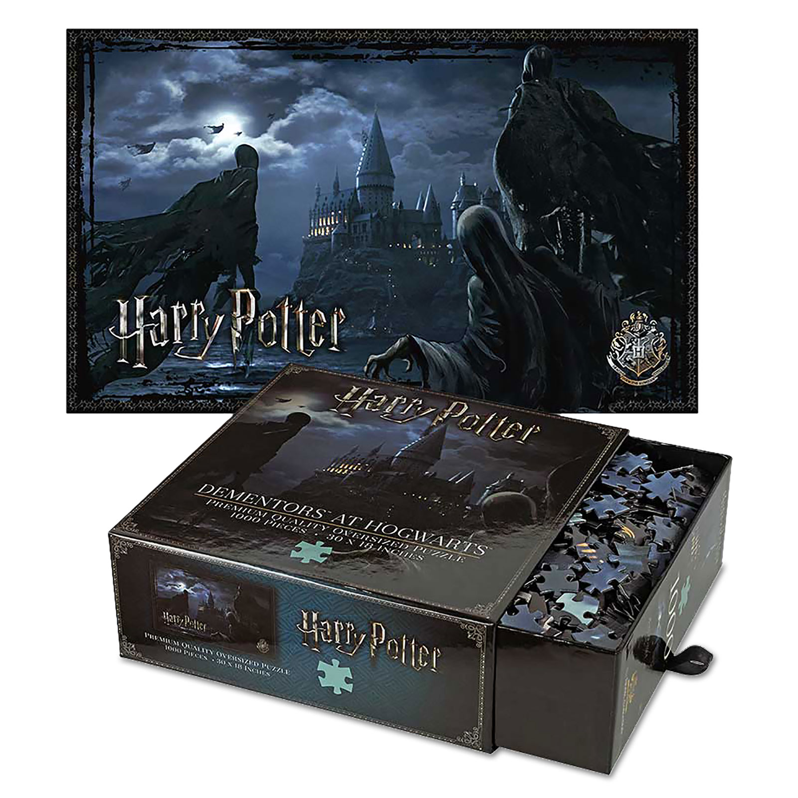 Harry Potter - Dementoren über Hogwarts Premium Puzzle