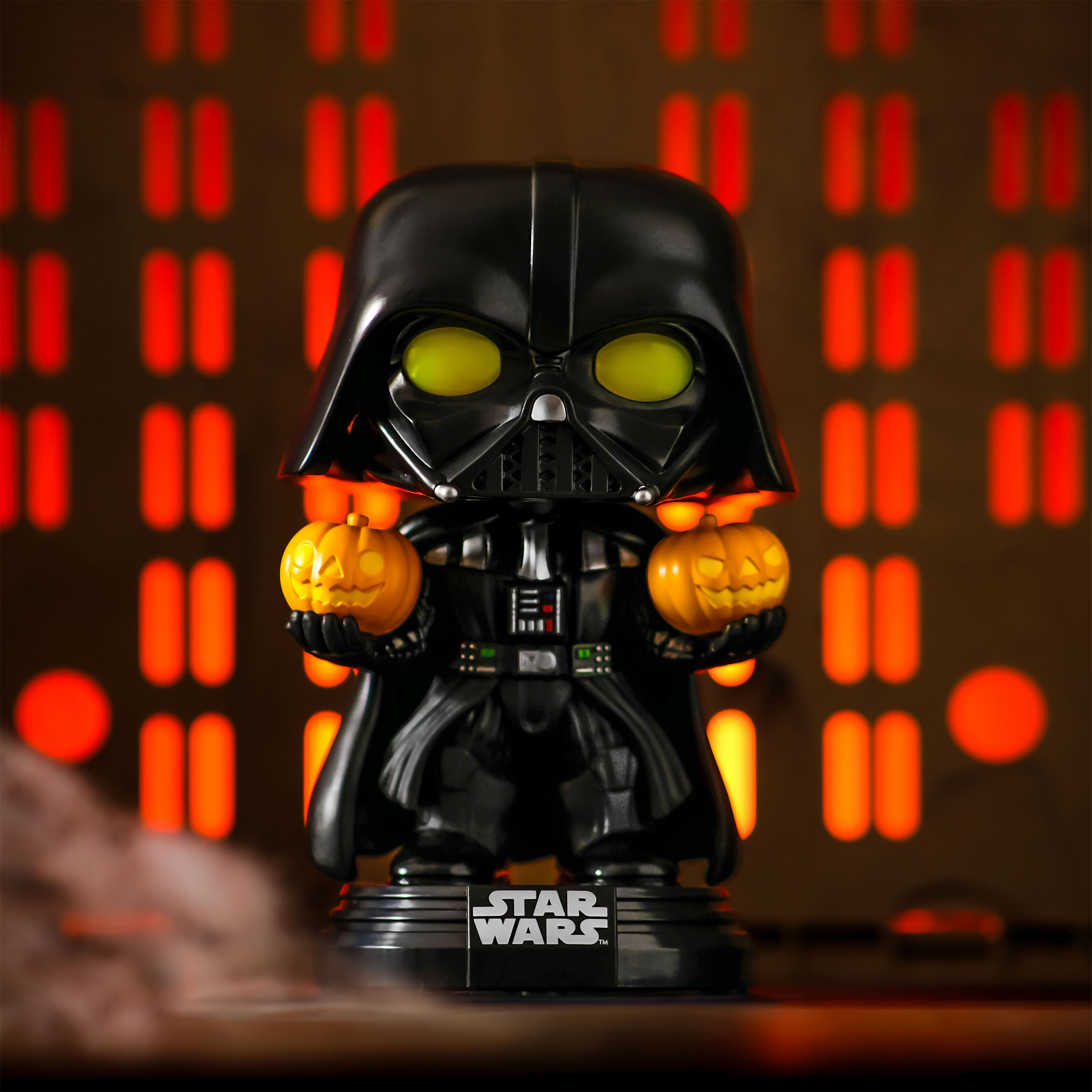 Star Wars - Figurine Funko Pop Darth Vader à tête branlante avec lumière