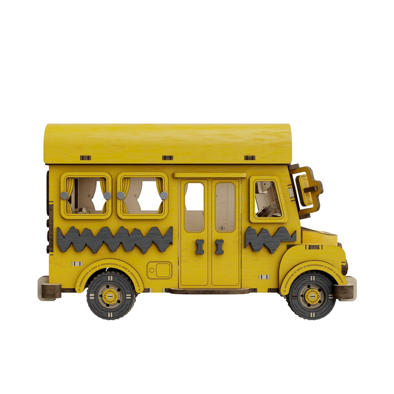 Peanuts Puremind Byggset School Bus