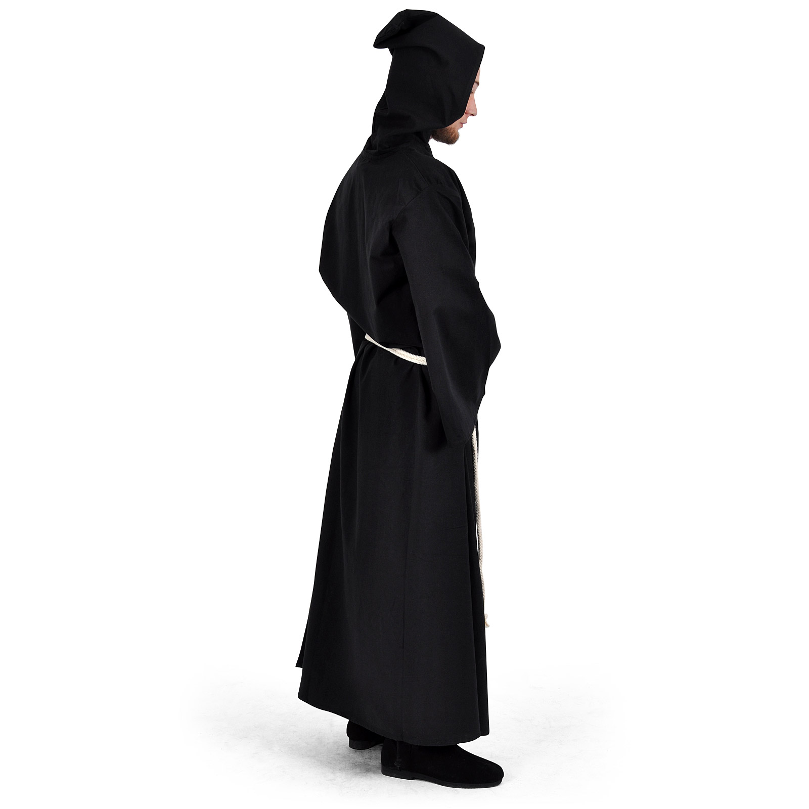 Robe de moine avec cordon noir