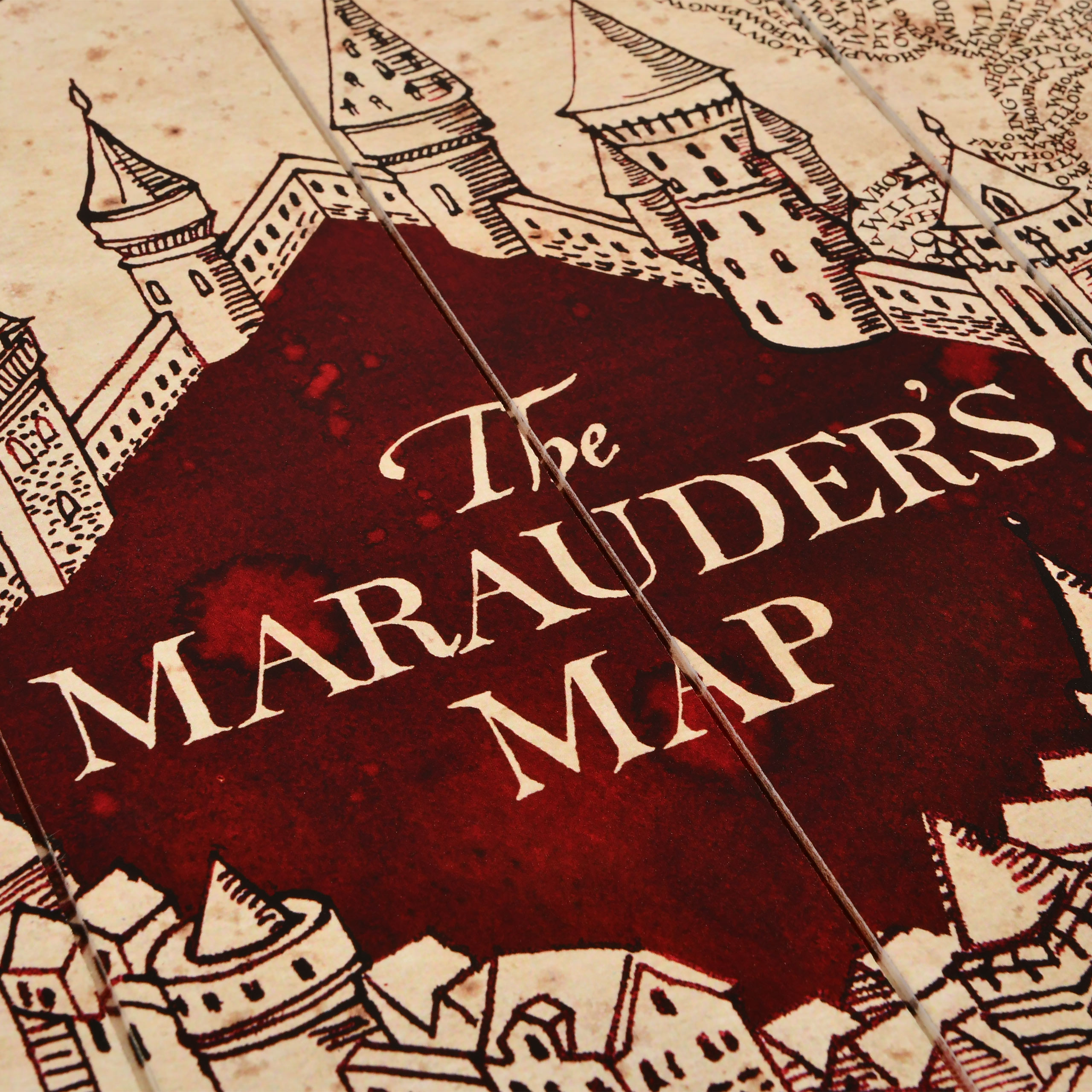 Harry Potter - Marauder's Map Wanddecoratie Hout