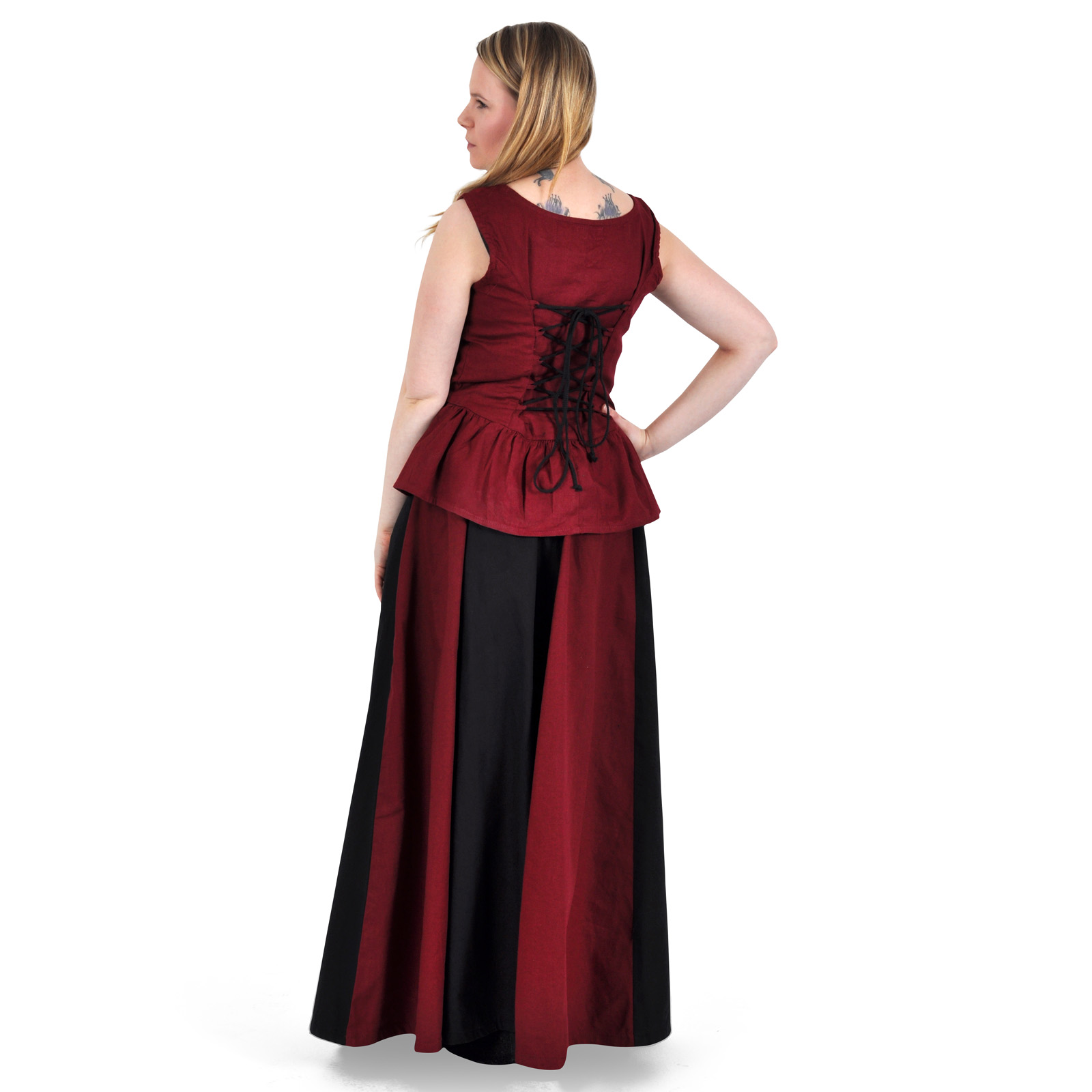 Estrella - Medieval Skirt black-red
