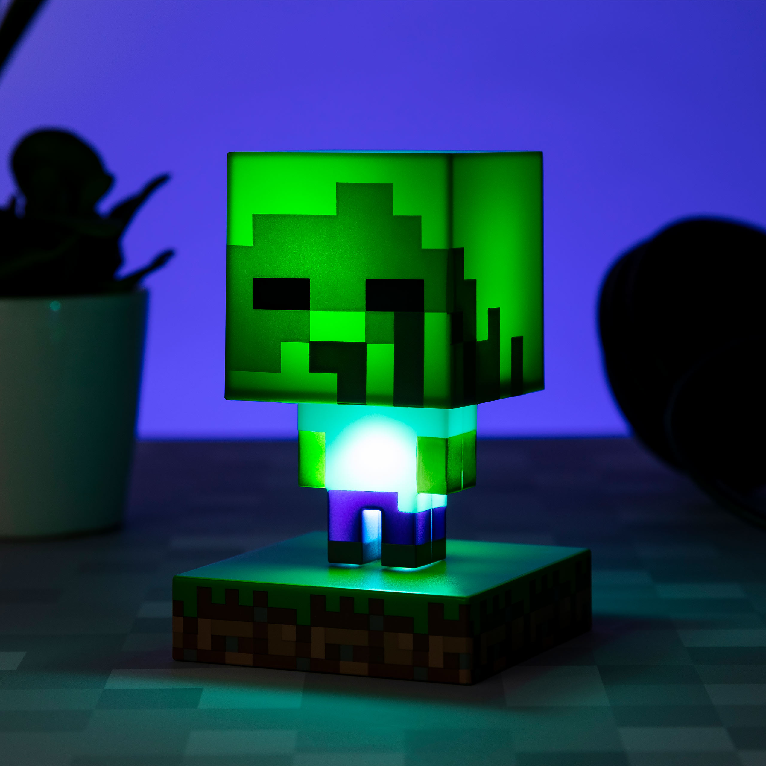 Minecraft - Lampada da Tavolo 3D Zombie Icons