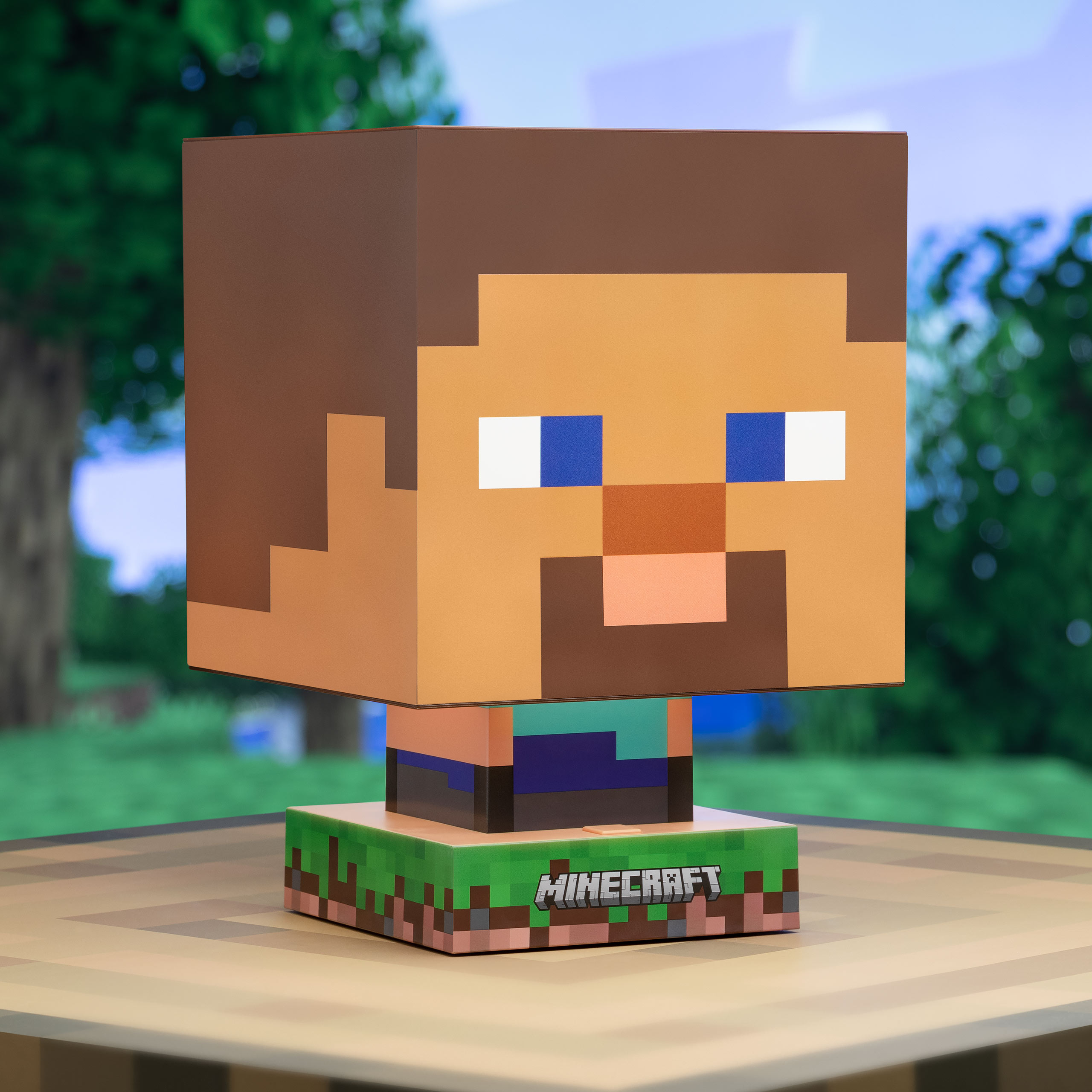 Minecraft - Steve Icons 3D Tischlampe