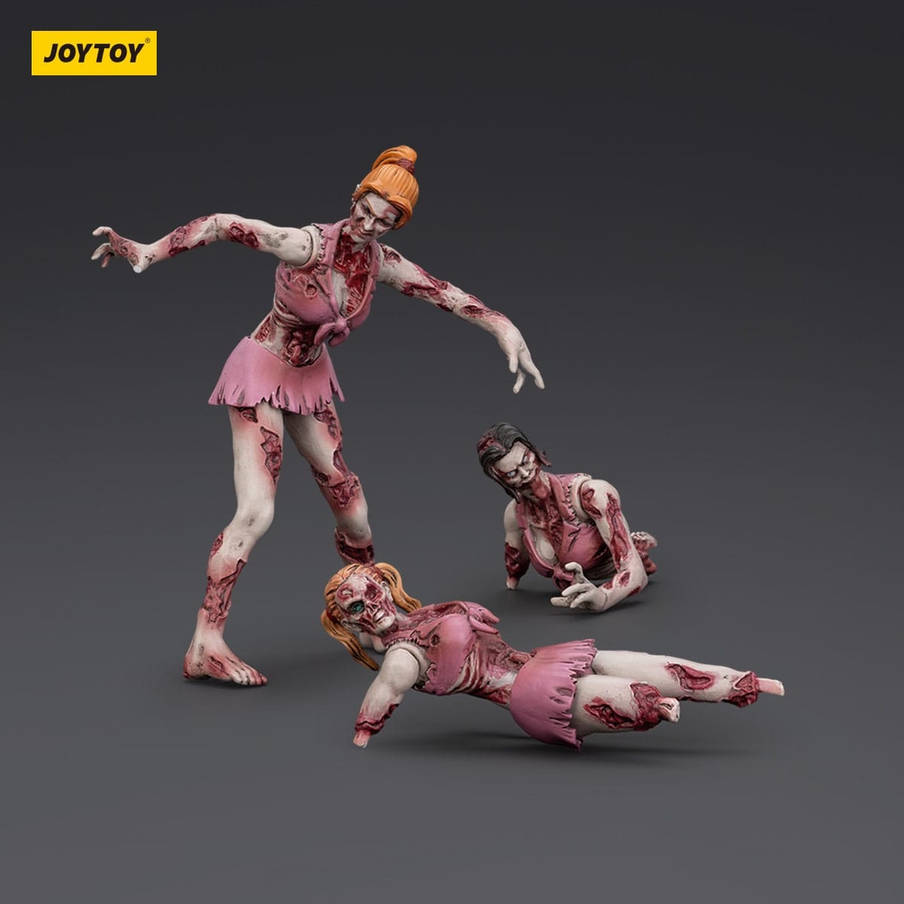 Zombie Dark Source actionfigurer 3-pack Cheer Leaders 8 cm
