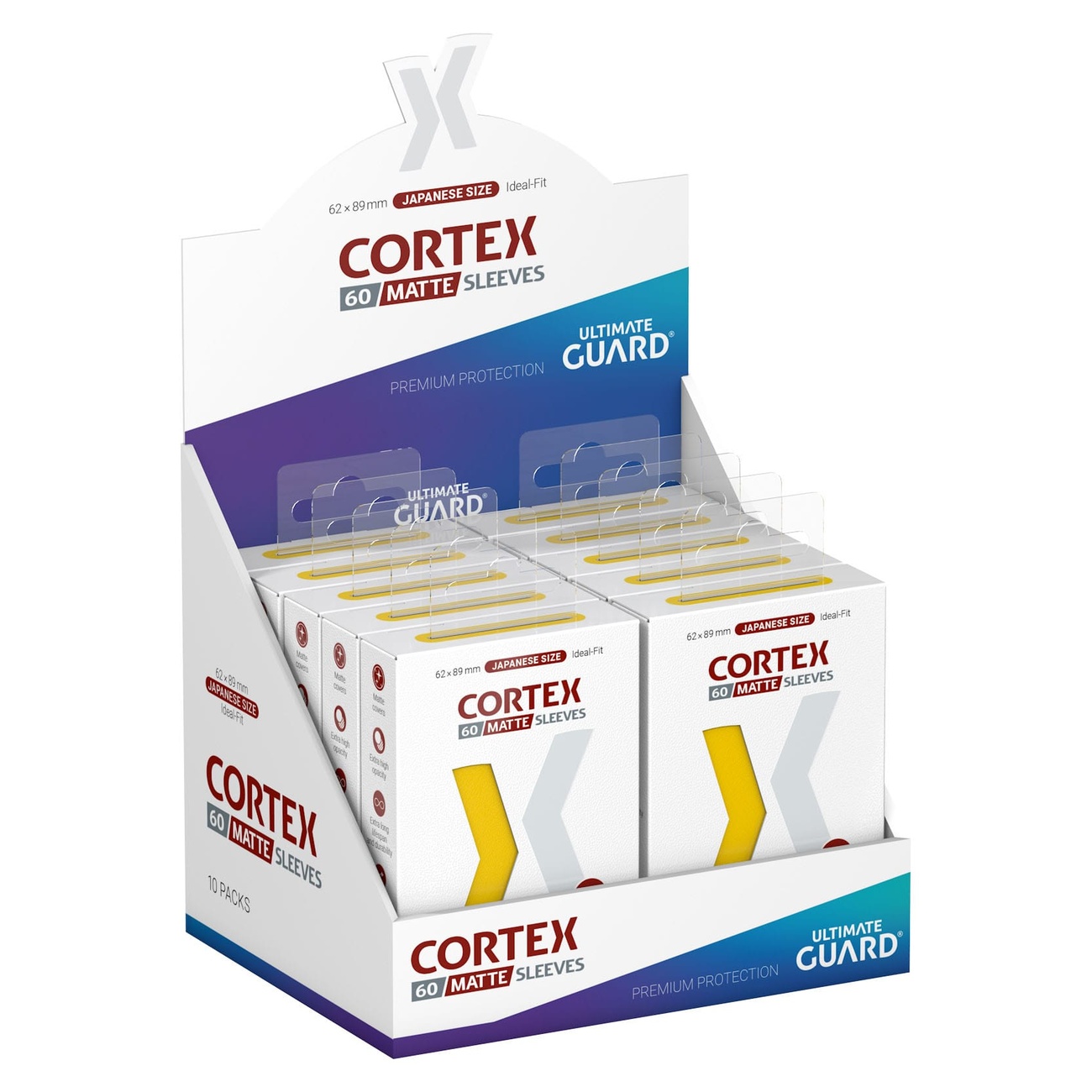 Ultimate Guard Bustine Cortex Opache Formato Giapponese (60) - Giallo