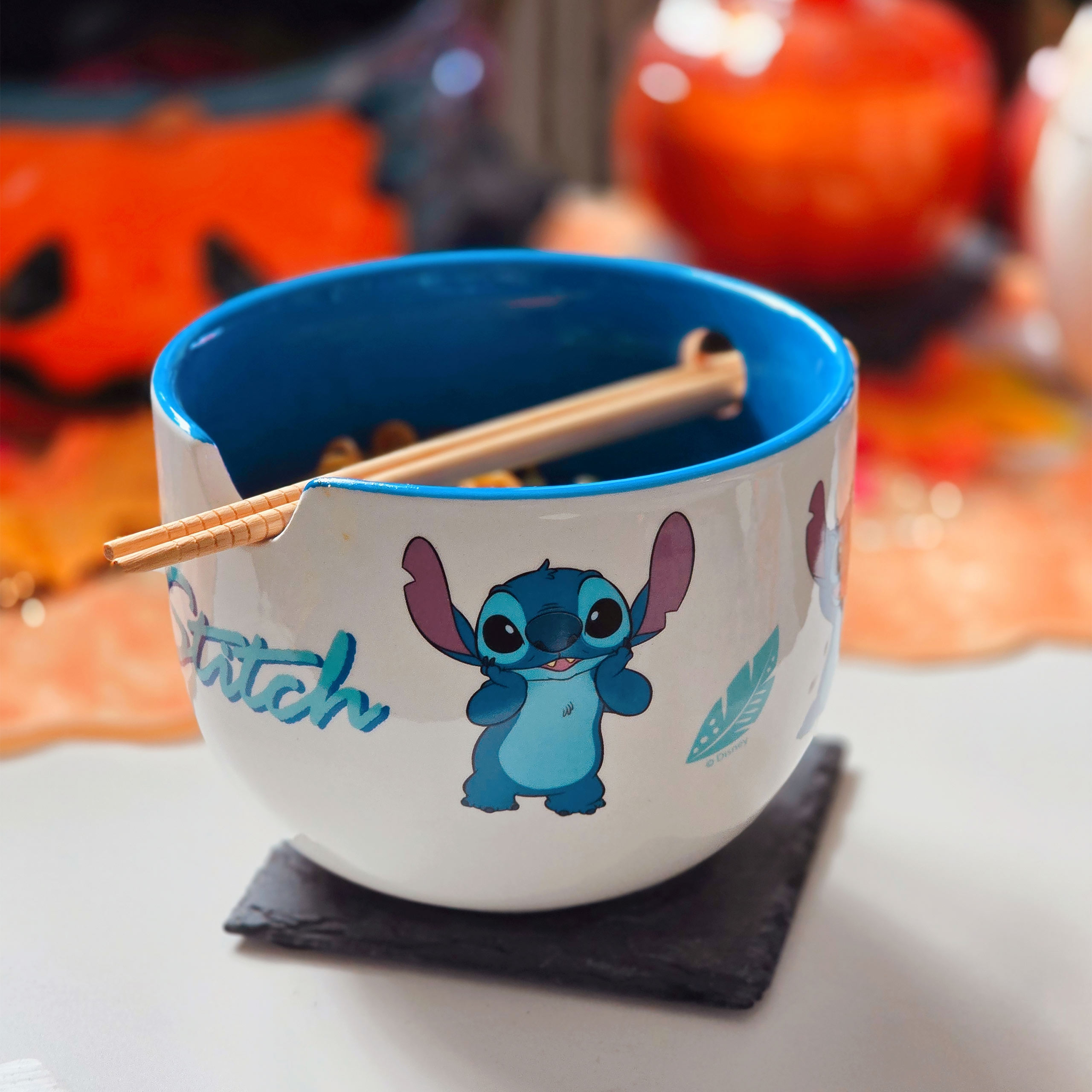 Bol de Ramen Stitch Aloha con Palillos - Lilo & Stitch