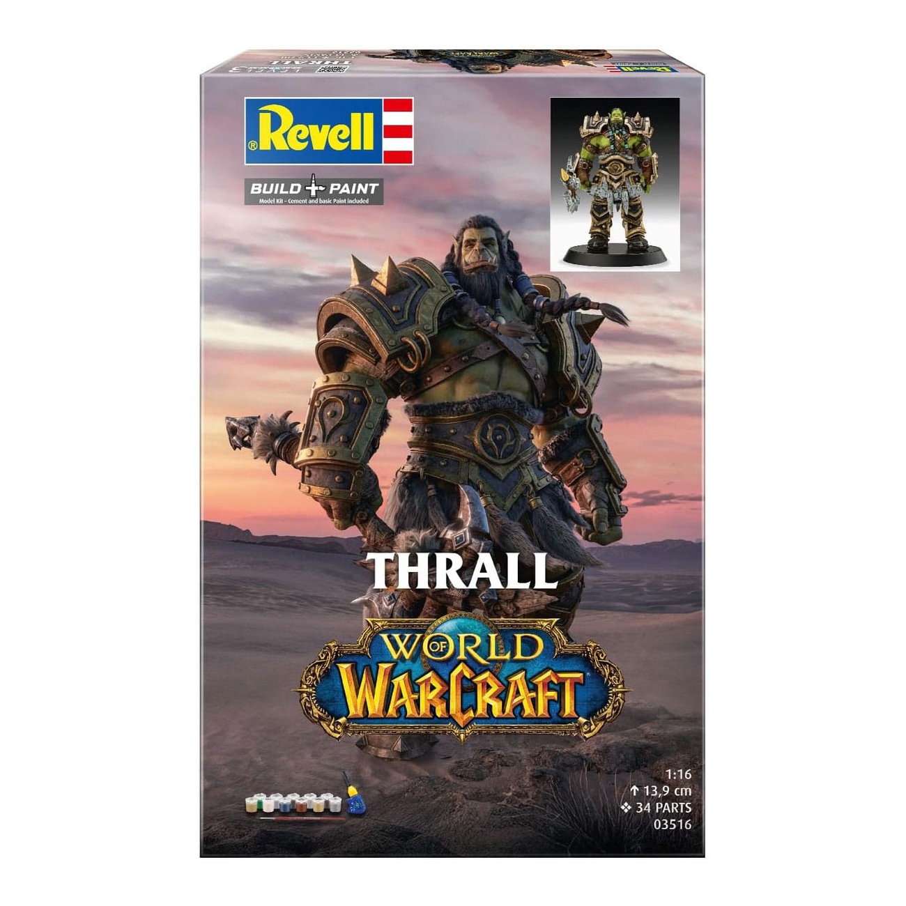 World of Warcraft Modellbausatz Geschenkset 1/16 The Orc Thrall 13 cm