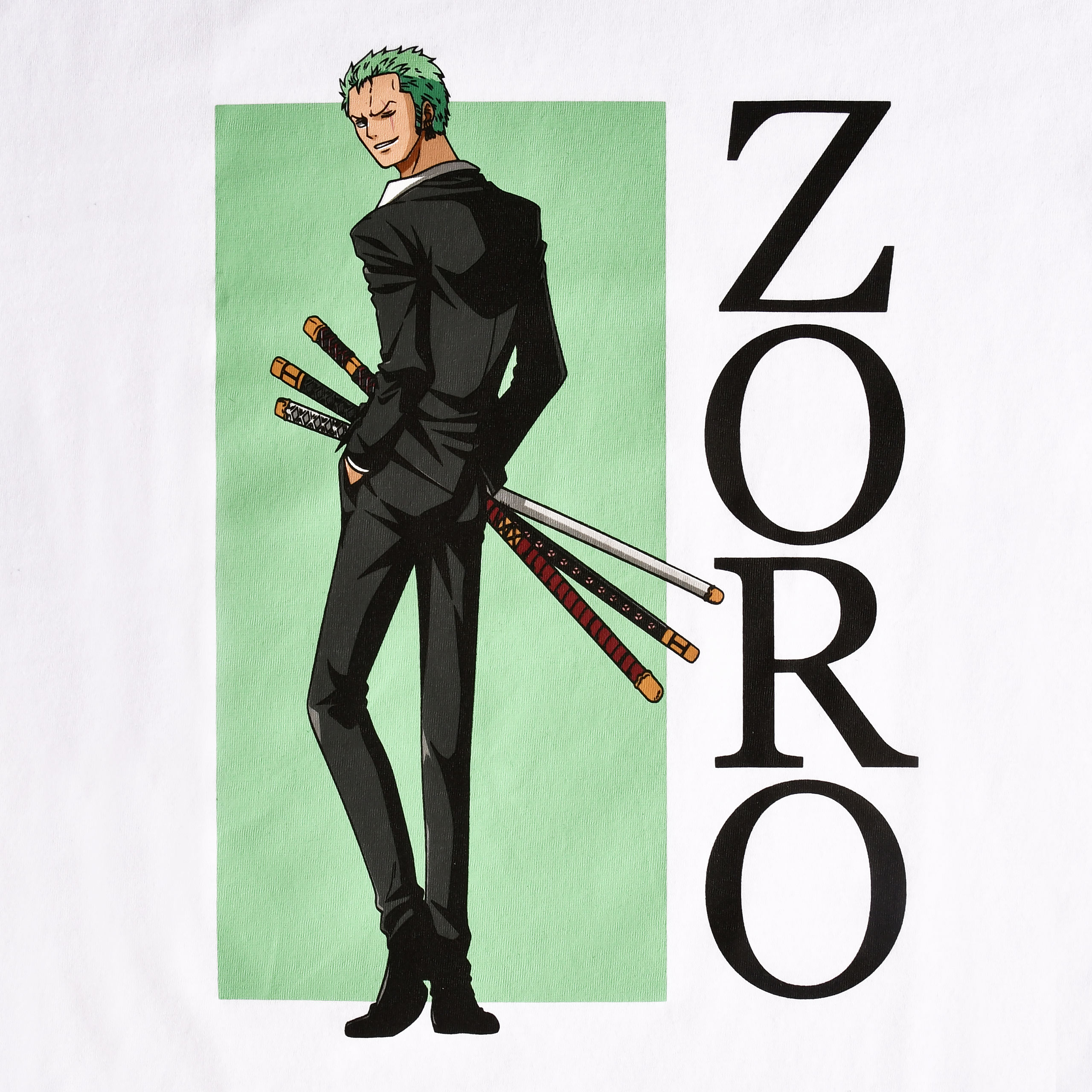 One Piece - Zoro T-Shirt weiß