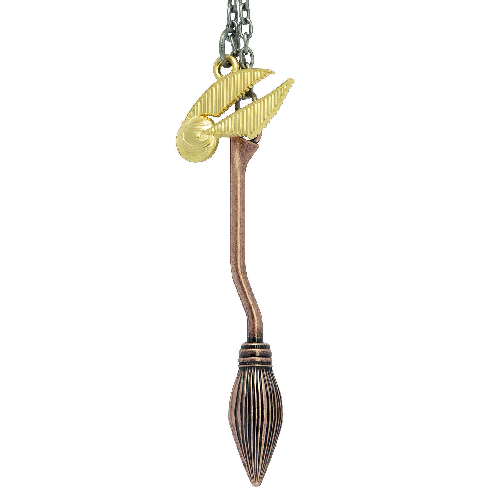 Harry Potter - Nimbus & Golden Snitch Keychain
