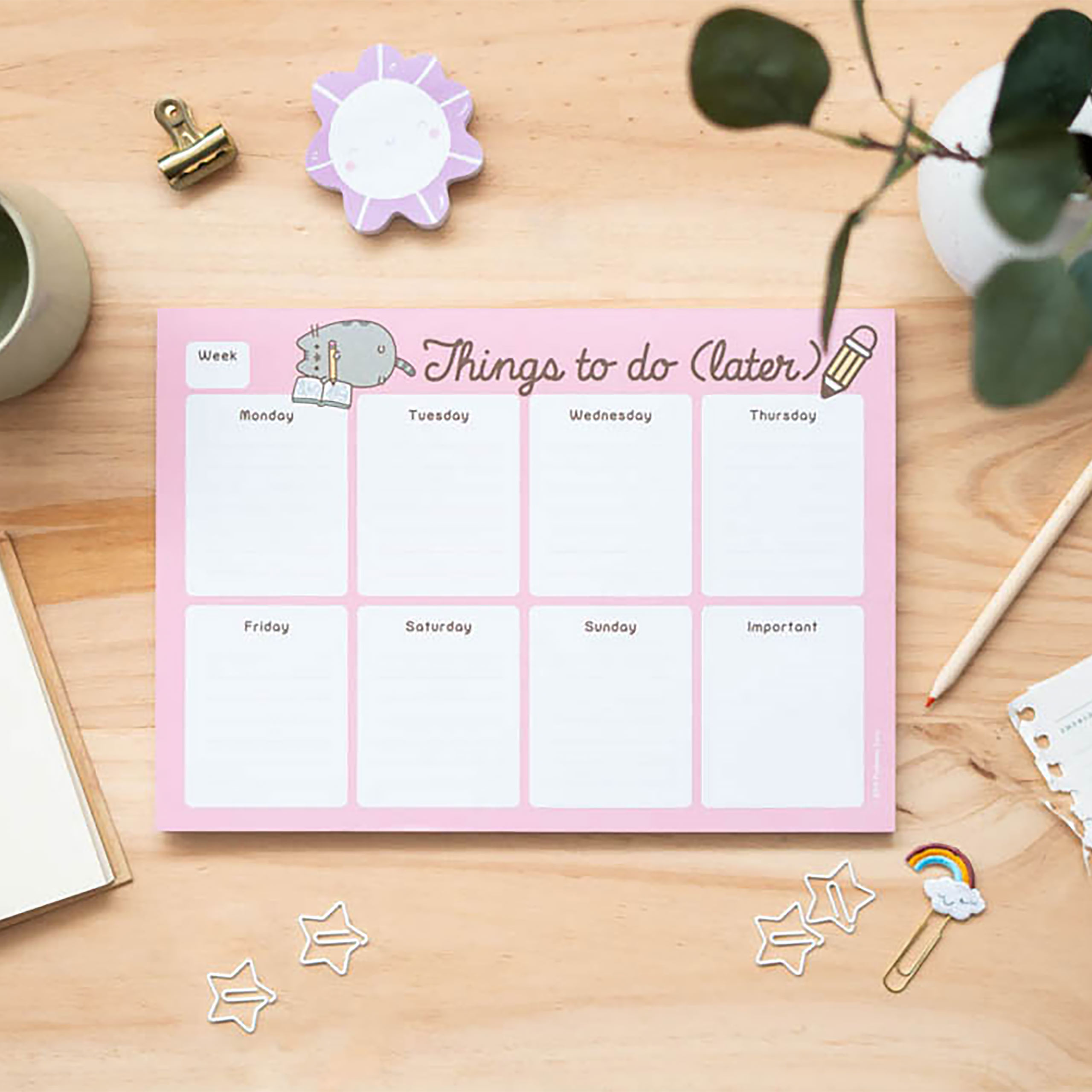 Pusheen - Dingen om later te doen Weekplanner