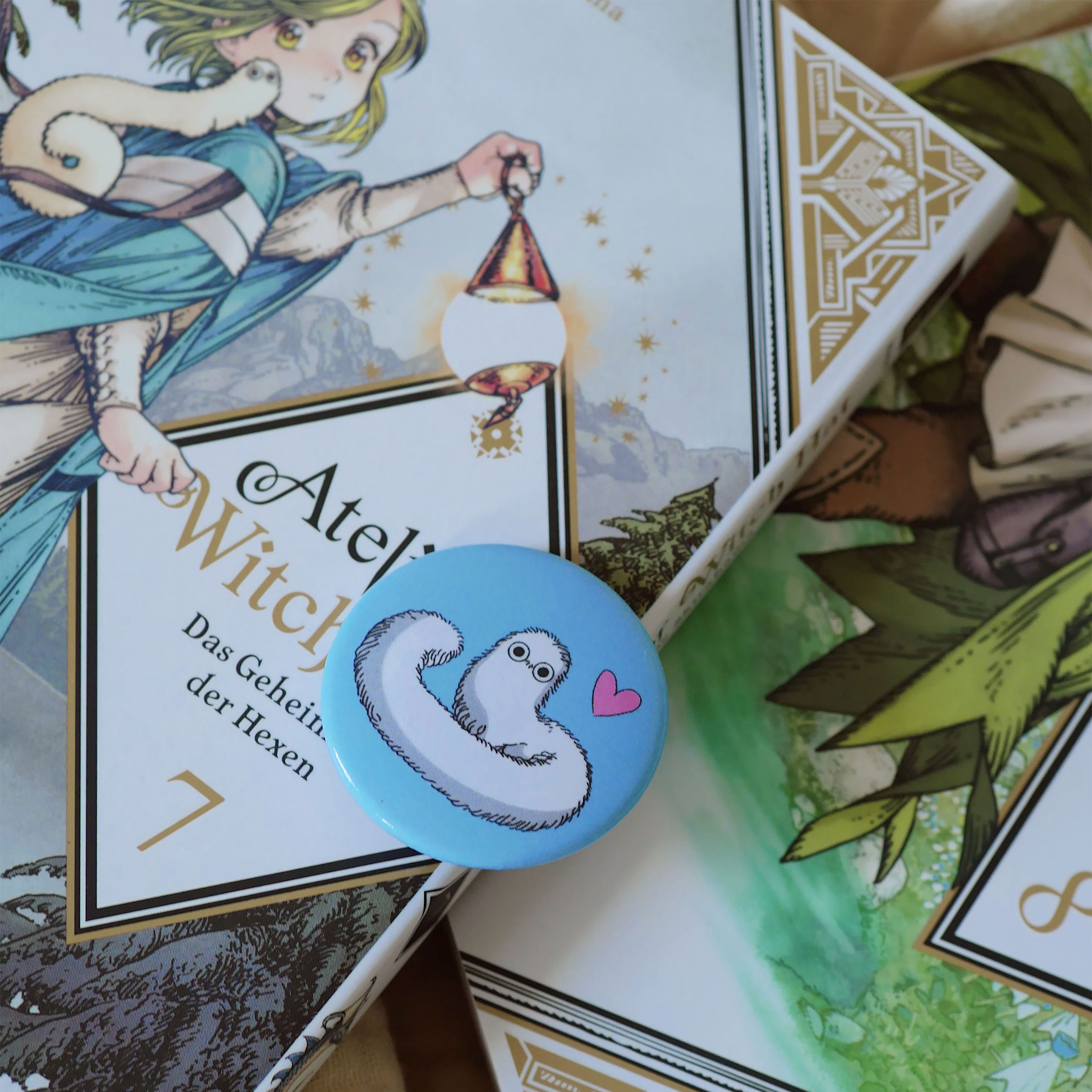 Brushworm Button for Atelier of Witch Hat Fans
